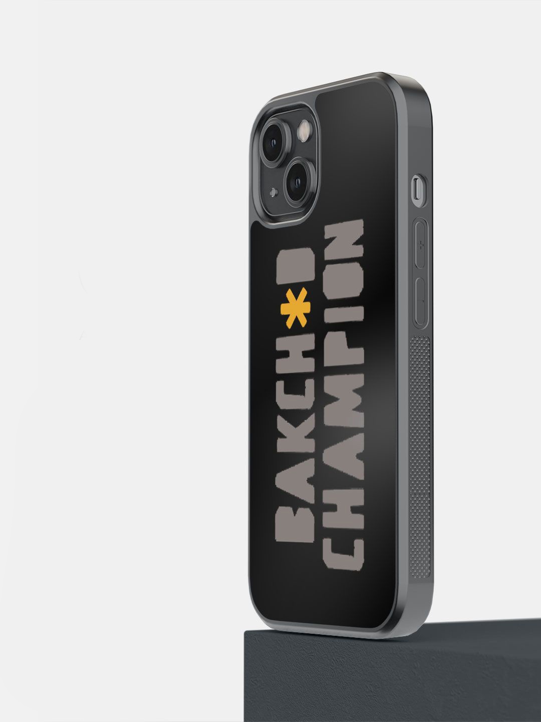 

macmerise Typography Printed Impact Resistant iPhone 14 Back Case Mobile Accessories, Black