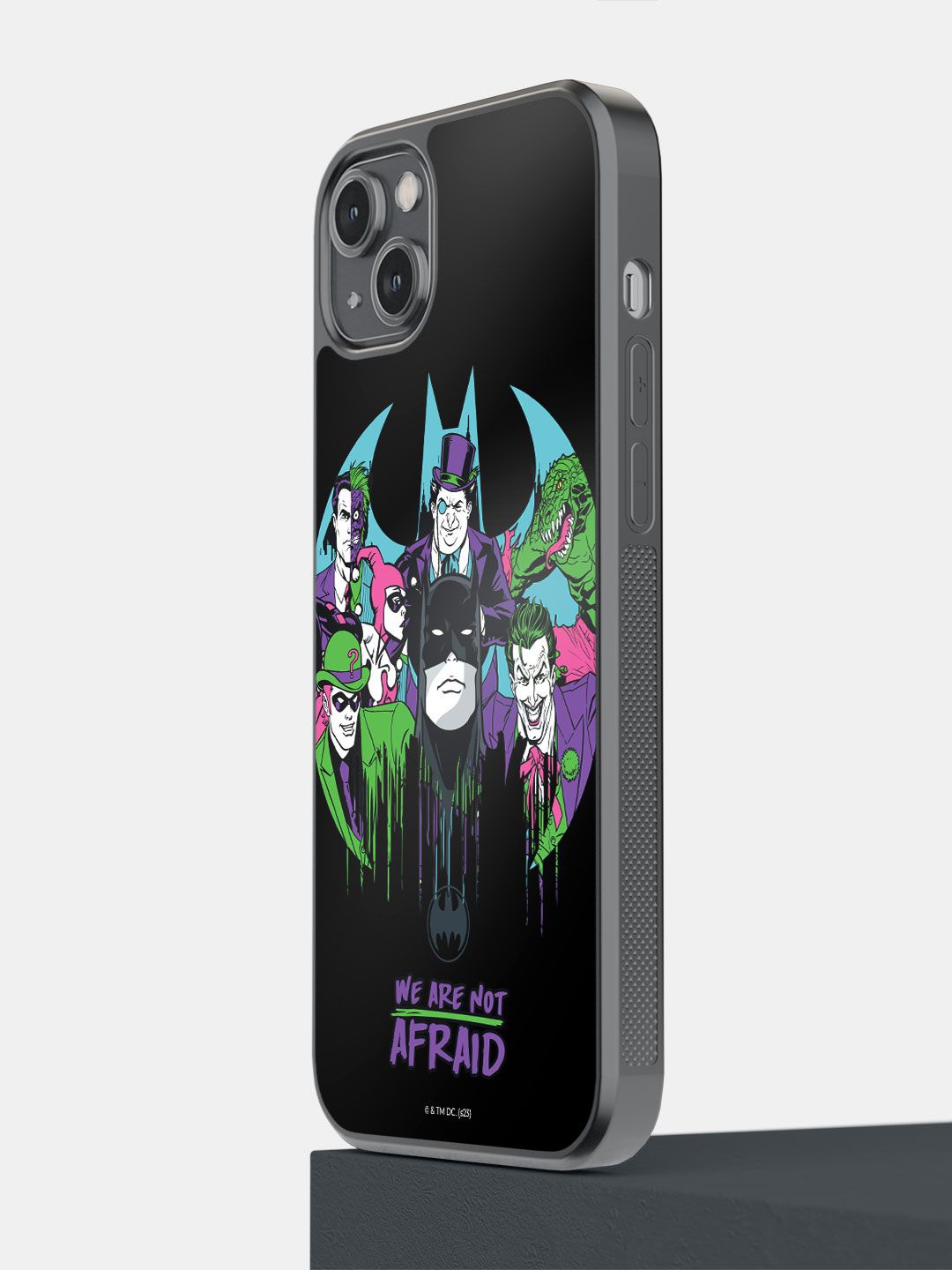 

macmerise Superhero Printed Impact Resistant iPhone 14 Plus Back Case Mobile Accessories, Black