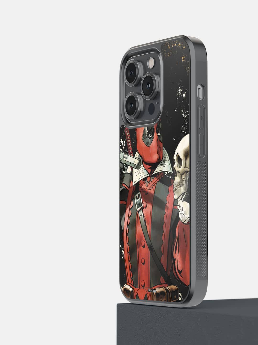 

macmerise Superhero Printed iPhone 14 Pro Impact Resistant Back Case Mobile Accessories, Black