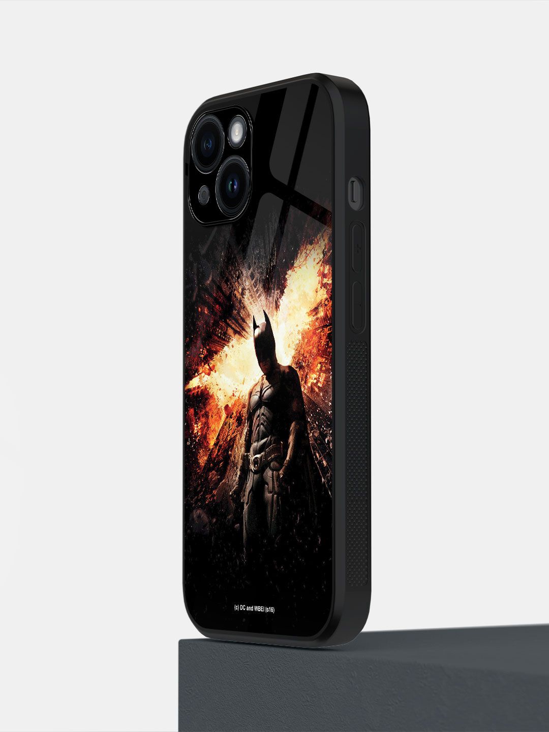 

macmerise Superhero Printed Impact Resistant iPhone 14 Back Case Mobile Accessories, Black