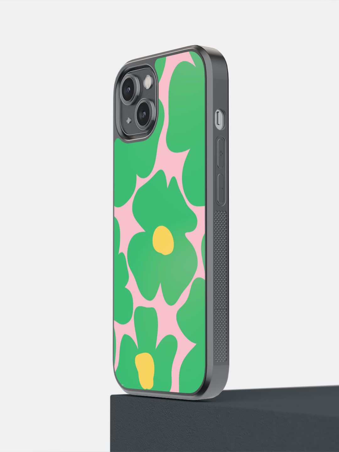 

macmerise Floral Printed iPhone 14 Back Case Mobile Accessories, Green
