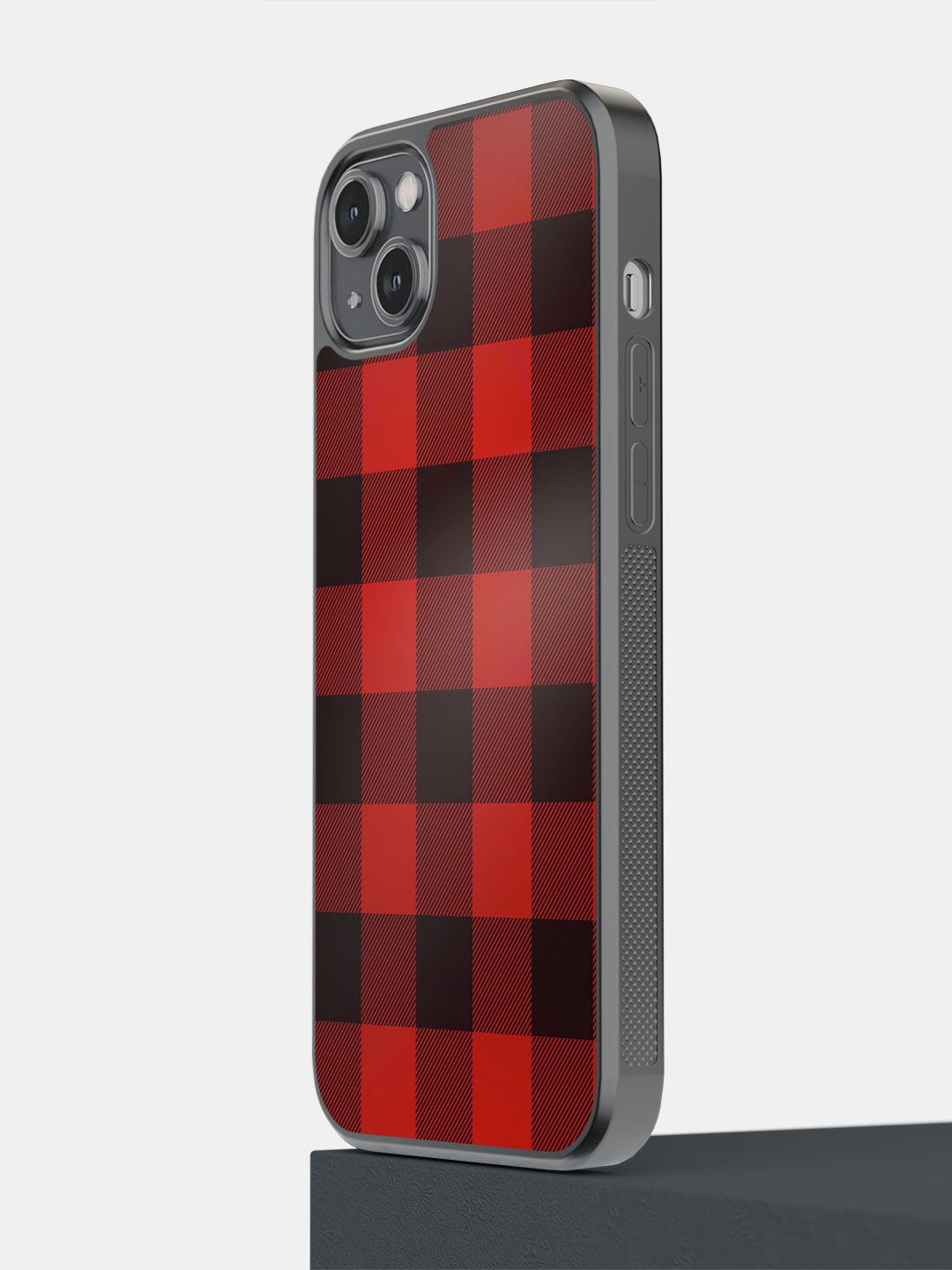 

macmerise Geometric Printed iPhone 14 Plus Back Case Mobile Accessories, Red