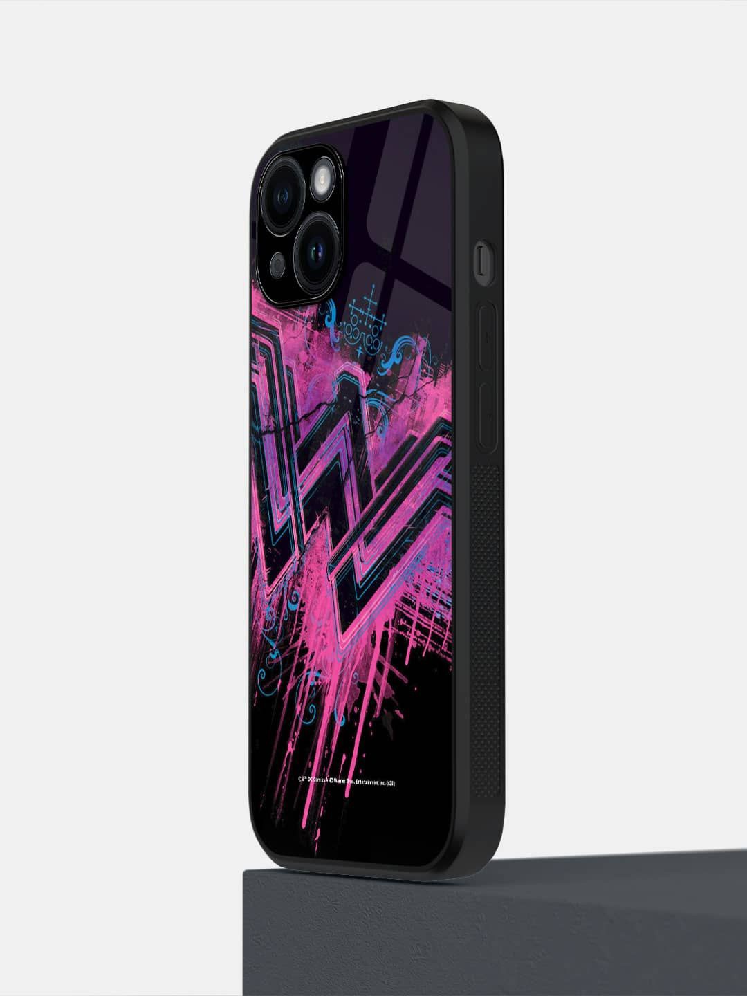 

macmerise Superhero Printed Impact resistant iPhone 14 Back Case Mobile Accessories, Pink