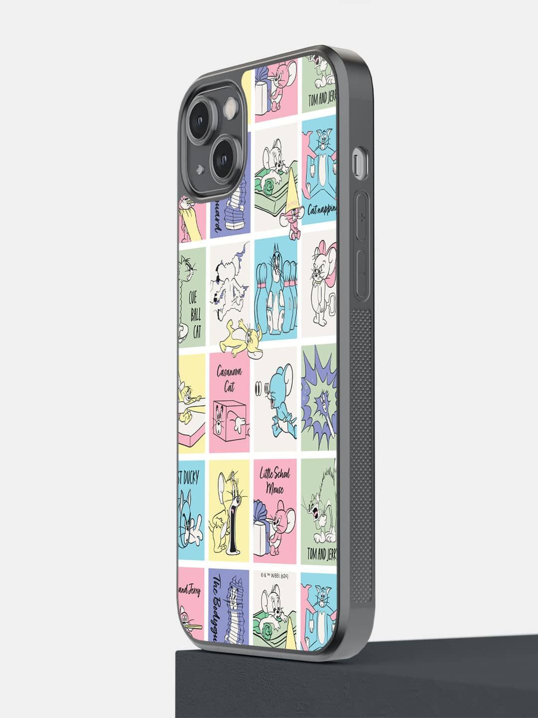 

macmerise Cartoon Characters Printed iPhone 14 Plus Back Case Mobile Accessories, White