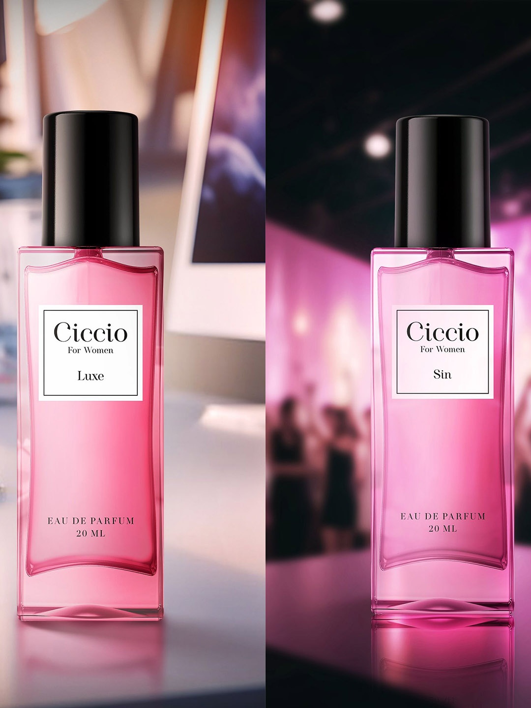 

Ciccio Luxe & Sin Set Of 2 Women Eau de Parfum-20 ml Each, Pink