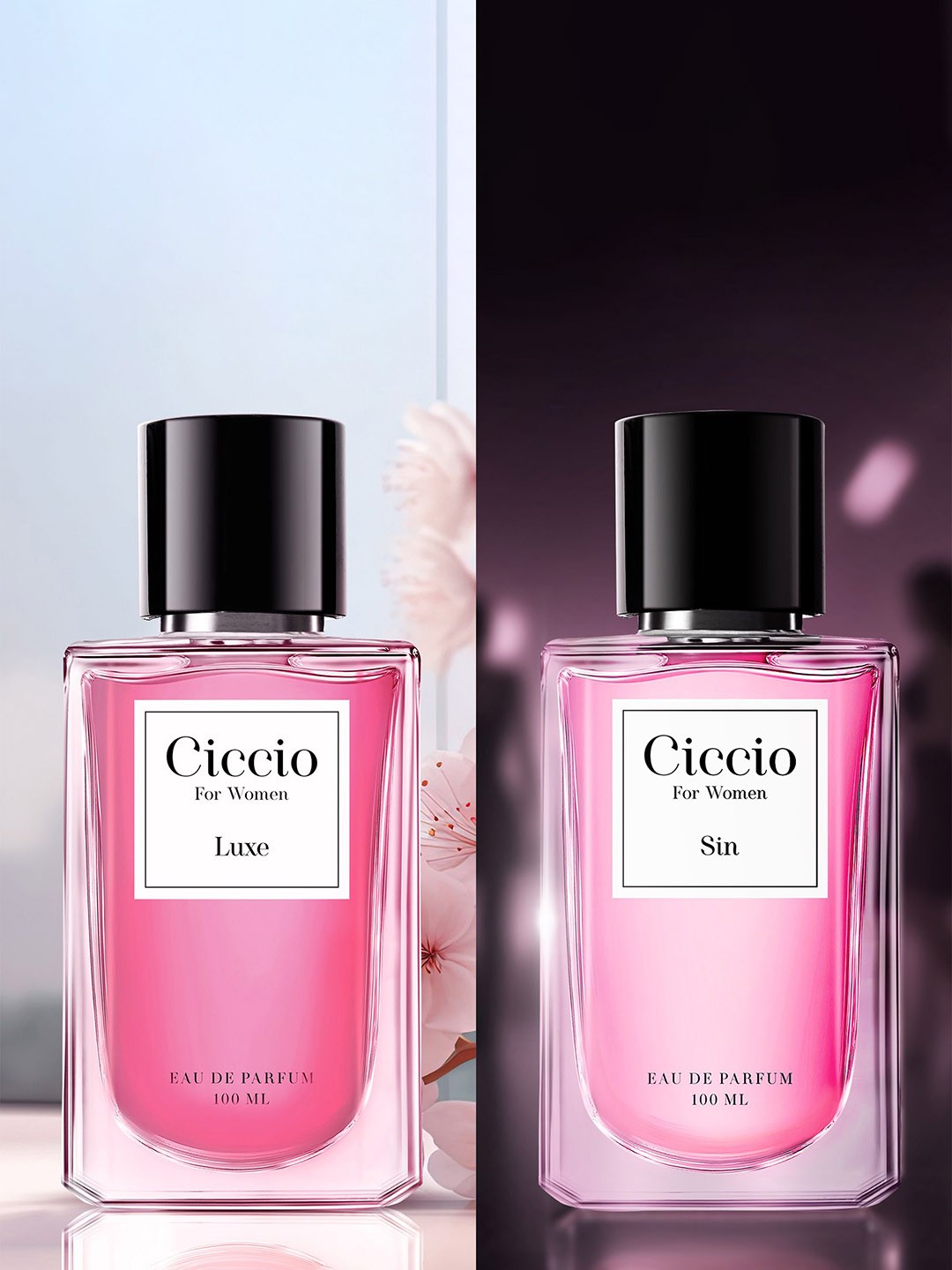

Ciccio Women Set of Luxe & Sin Long Lasting Eau De Parfum - 100 ml each, Pink