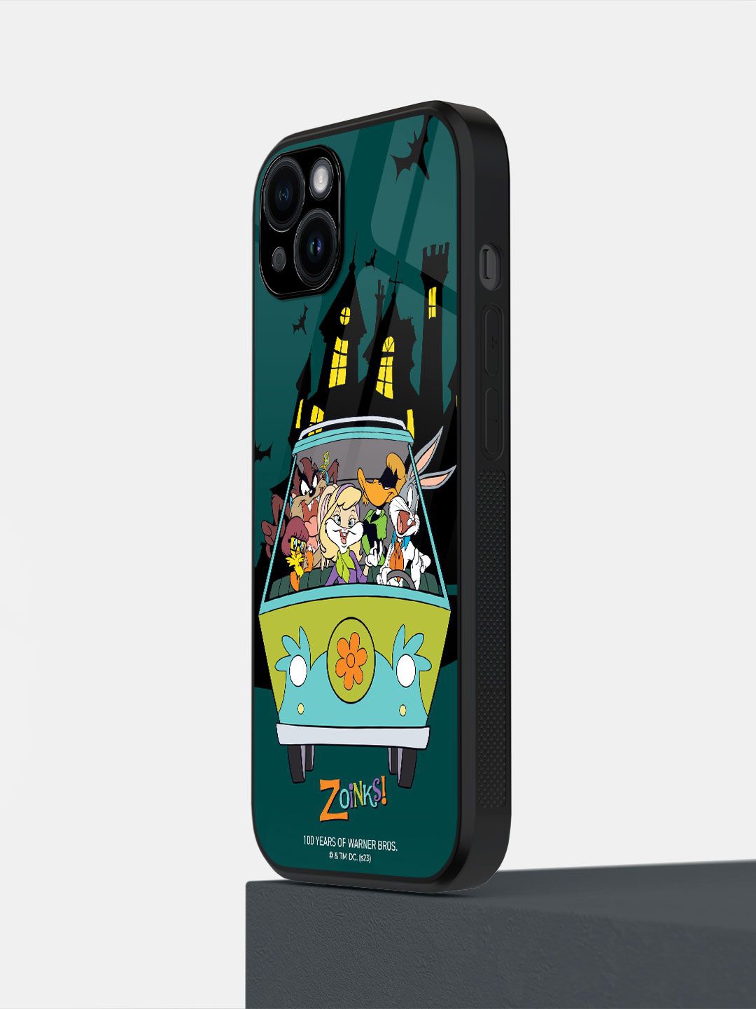 

macmerise Cartoon Characters Printed iPhone 14 Plus Back Case Mobile Accessories, Green
