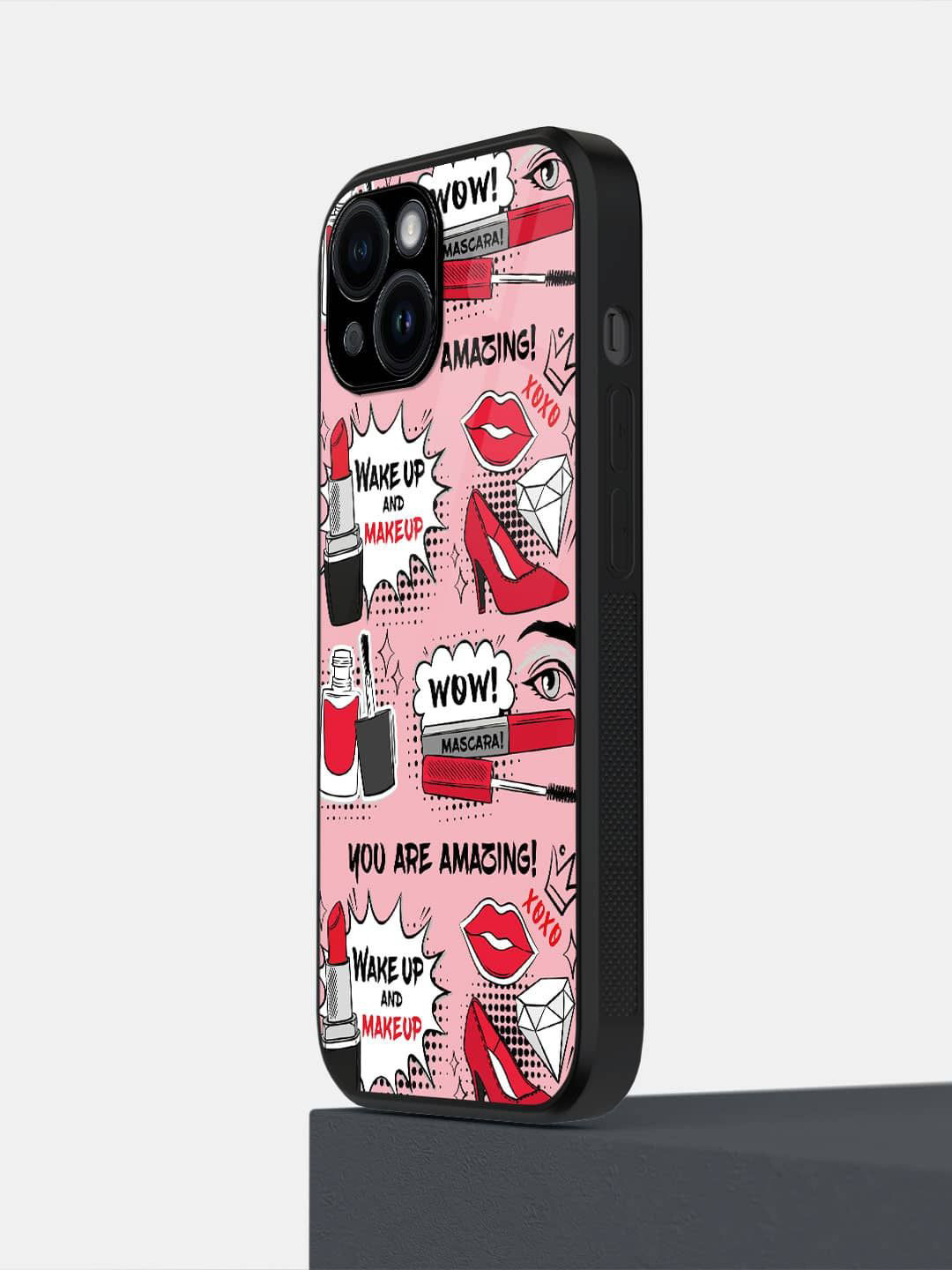 

macmerise Quirky Printed Impact Resistant iPhone 14 Back Case Mobile Accessories, Pink