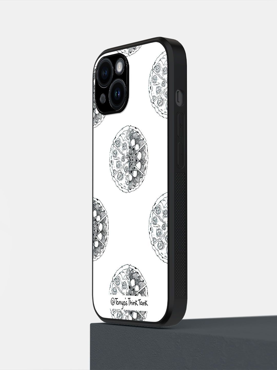 

macmerise Abstract Printed iPhone 14 Back Case Mobile Accessories, White