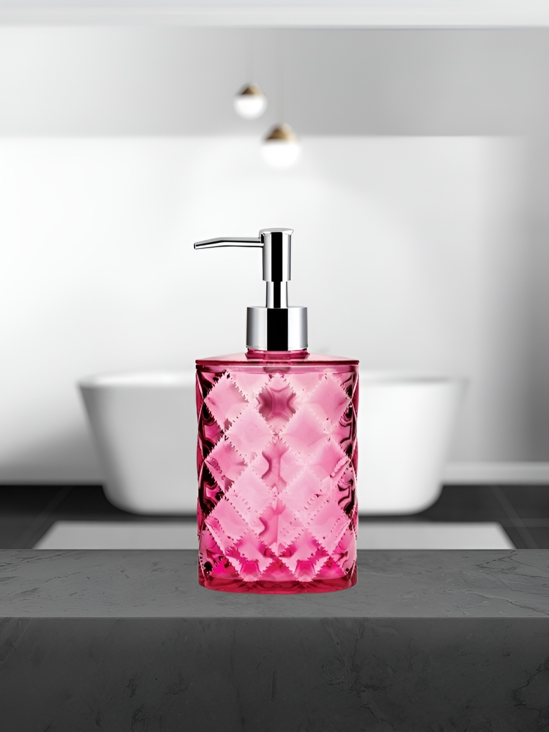 

Freelance Pink Contemporary Soap Dispenser