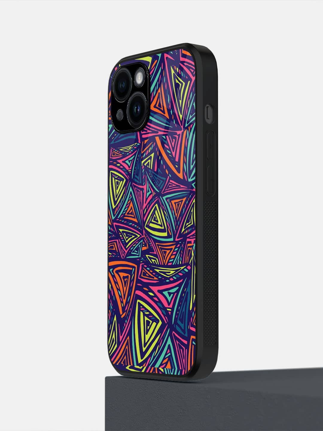 

macmerise Neon Sand Printed iPhone 14 Back Case Mobile Accessories, Pink