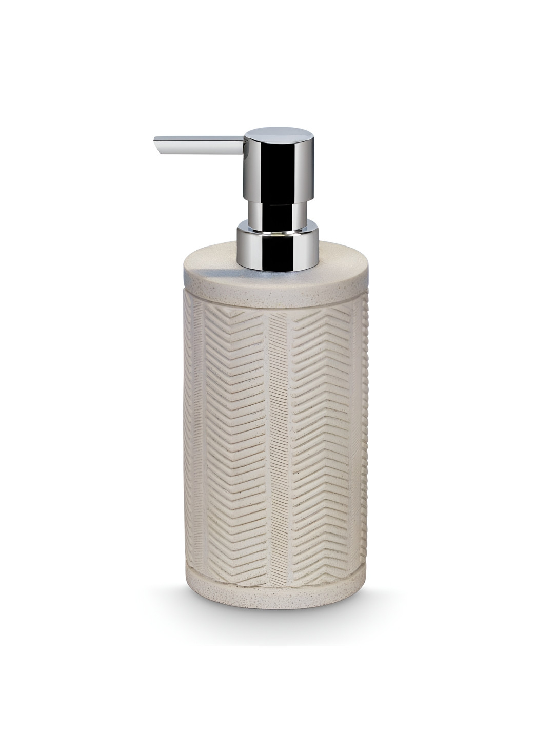 

Freelance Silver-Toned & Grey Textured Soap Dispenser