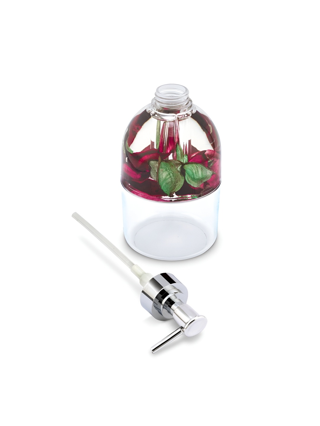 

Freelance Transparent & Red Resin Soap Dispenser