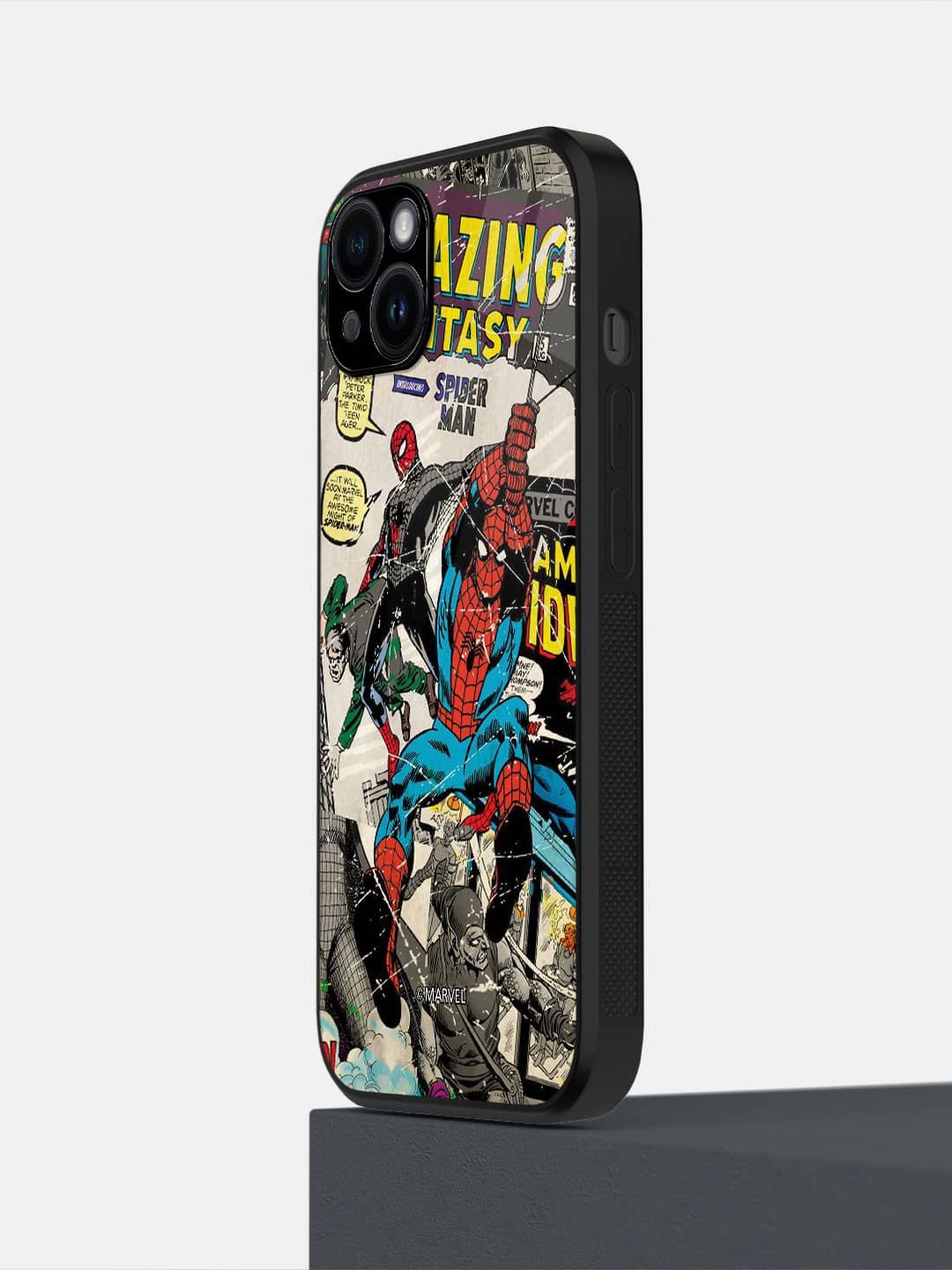 

macmerise Impact Resistant Superhero Printed iPhone 14 Plus Back Case Mobile Accessories, Beige