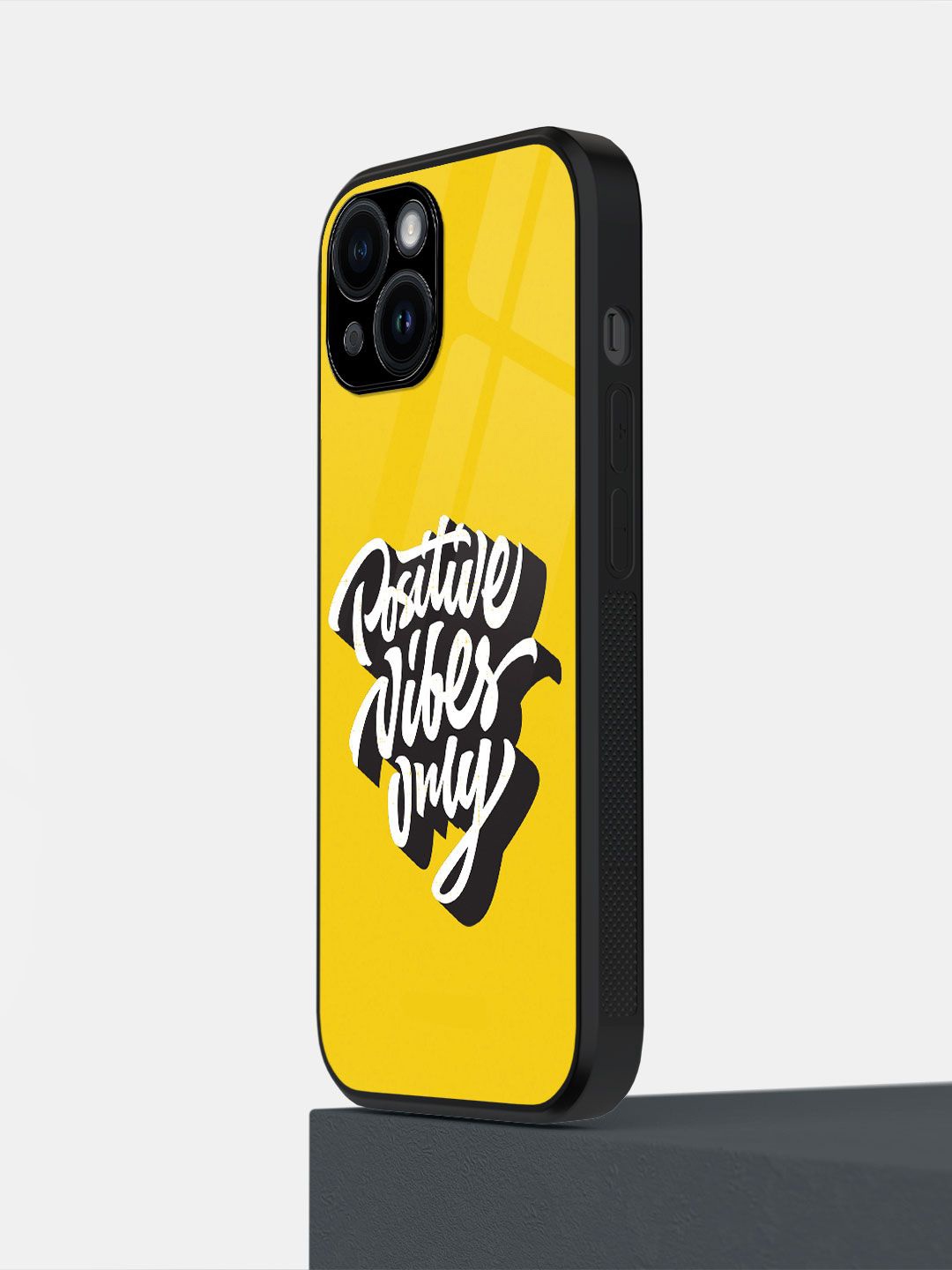 macmerise Typography Printed Impact Resistant iPhone 14 Back Case Mobile Accessories, Yellow