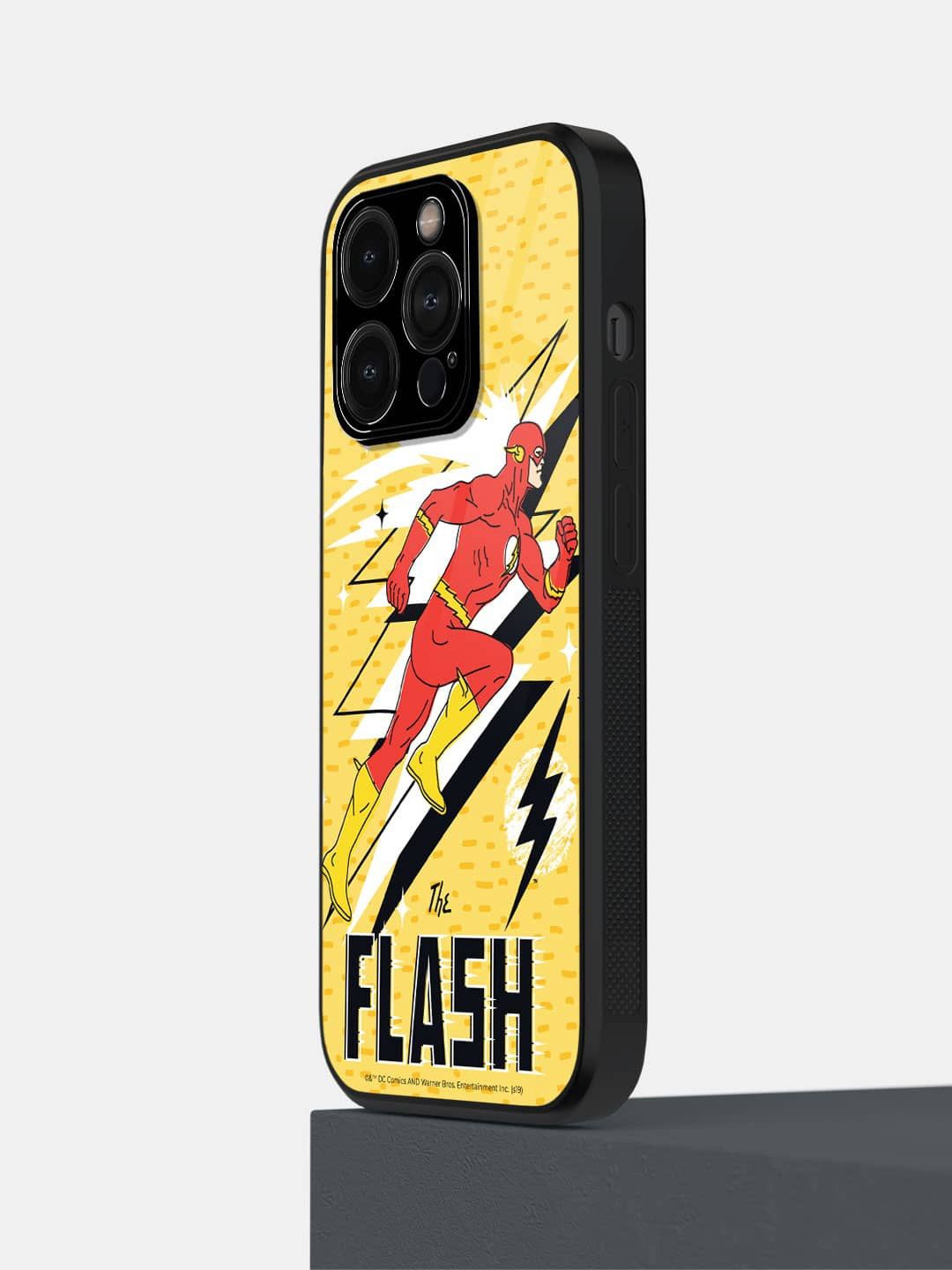 

macmerise Superhero Printed iPhone 14 Pro Impact Resistant Back Case Mobile Accessories, Yellow