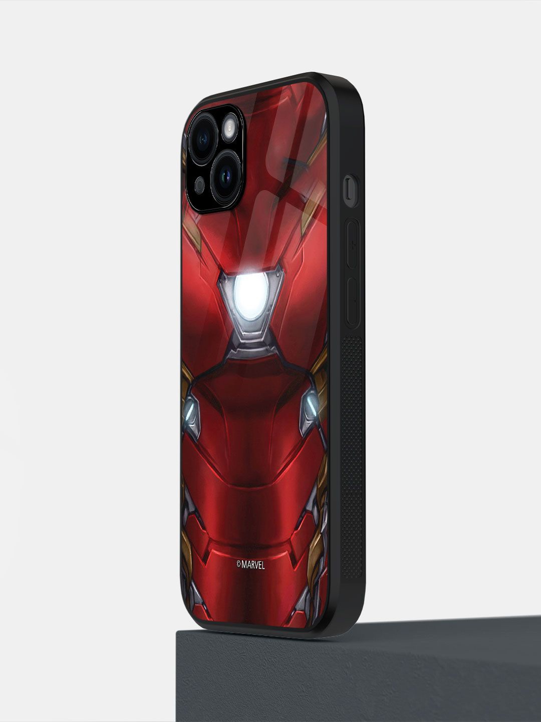 

macmerise Superhero Printed iPhone 14 Plus Back Case Mobile Accessories, Red