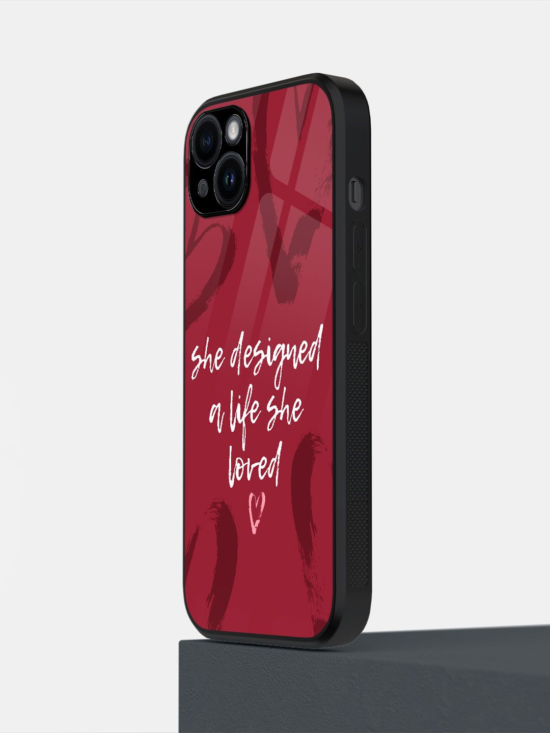 

macmerise Typography Printed iPhone 14 Plus Back Case Mobile Accessories, Maroon
