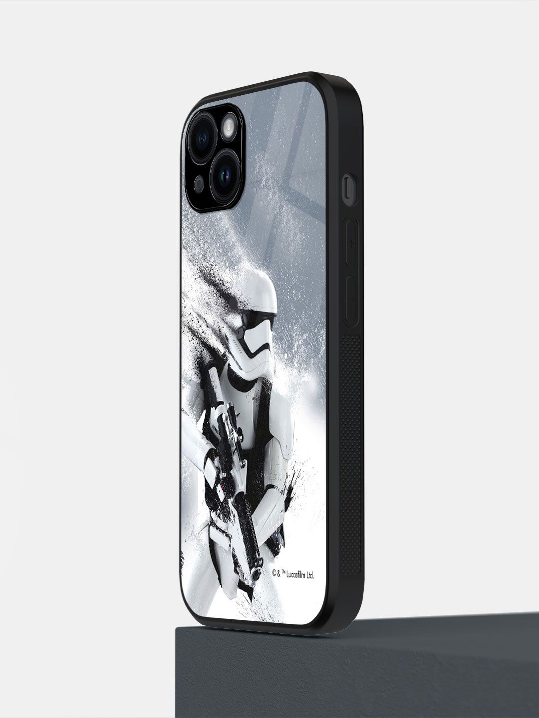 

macmerise Impact Resistant Printed iPhone 14 Plus Back Case Mobile Accessories, Grey