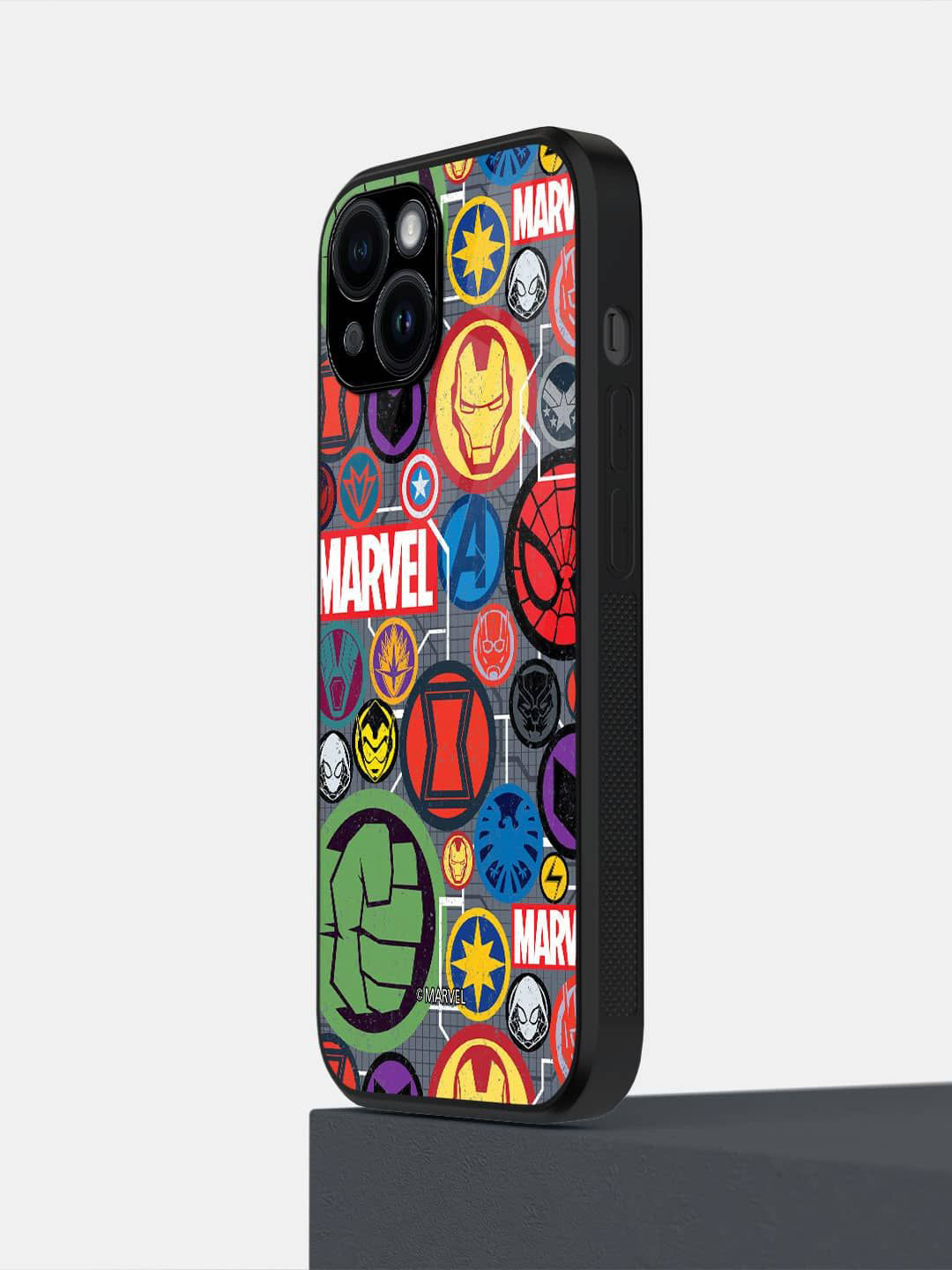 

macmerise Superhero Printed iPhone 14 Back Case Mobile Accessories, Grey