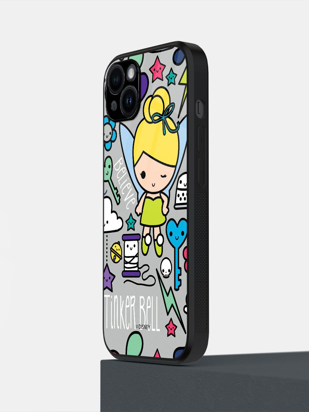 

macmerise Impact Resistant Abstract Printed iPhone 14 Plus Back Case Mobile Accessories, Grey