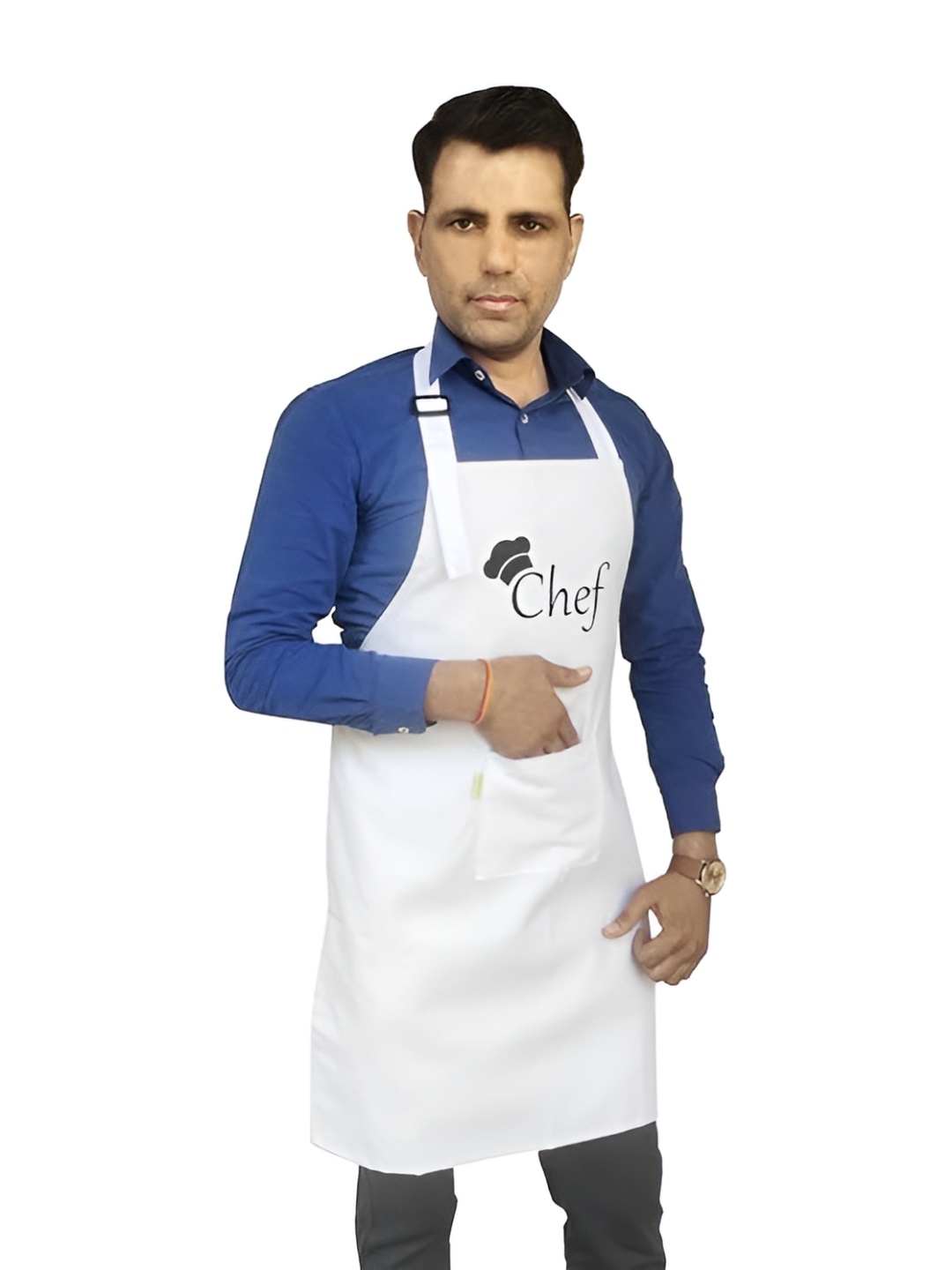 

SWITCHON White & Black Chef Printed Apron