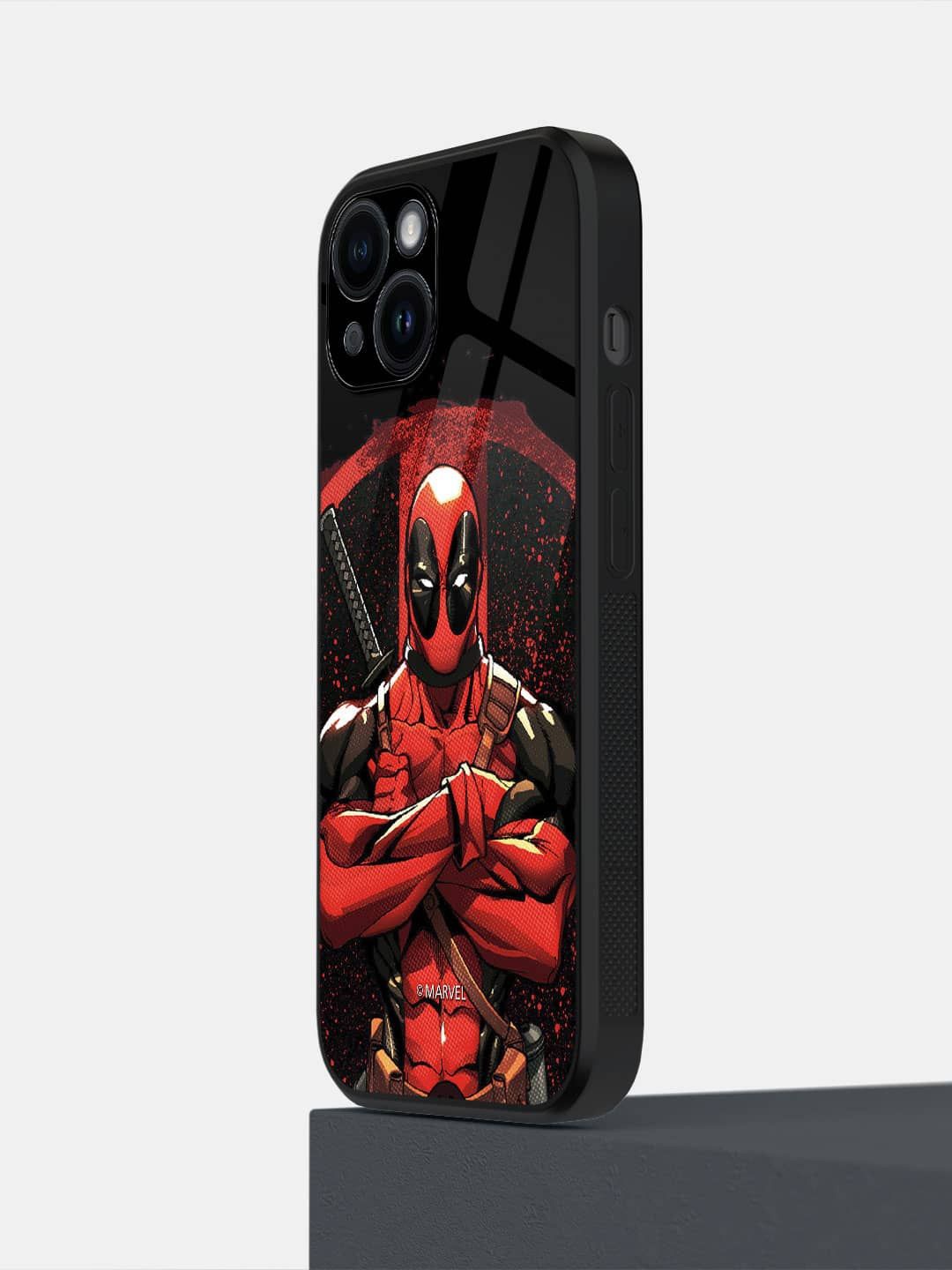 

macmerise Superhero Printed iPhone 14 Back Case Mobile Accessories, Red