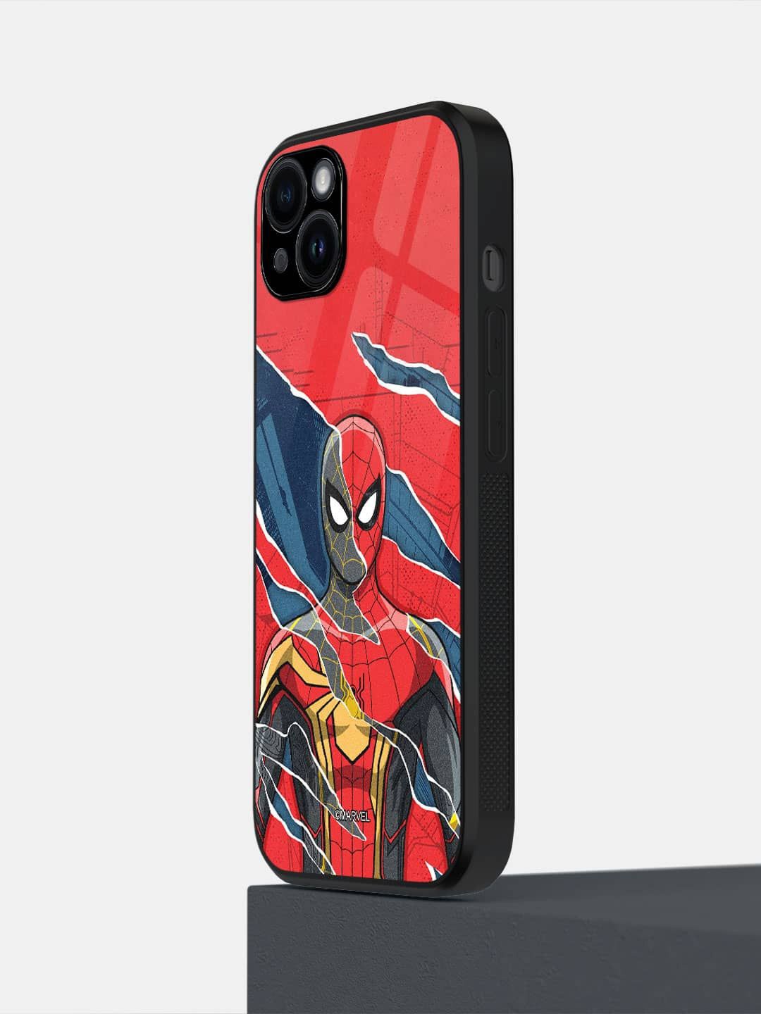 

macmerise Impact Resistant Superhero Printed iPhone 14 Plus Back Case Mobile Accessories, Red