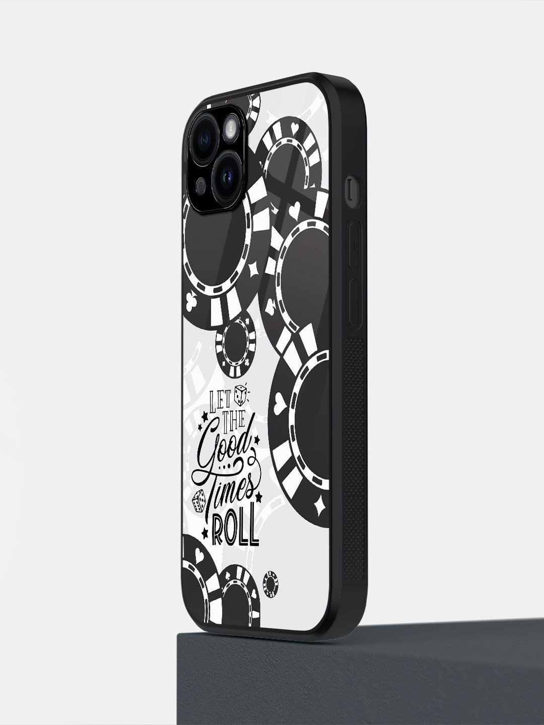 macmerise Typography Printed iPhone 14 Plus Back Case Mobile Accessories, Grey