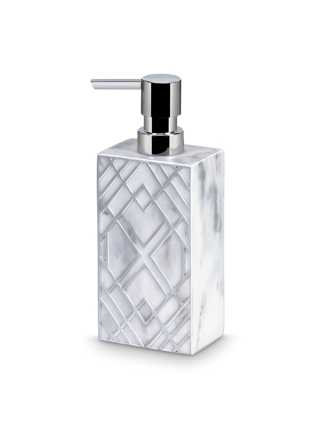 

Freelance Soho Silver-Toned Textured Soap Dispenser