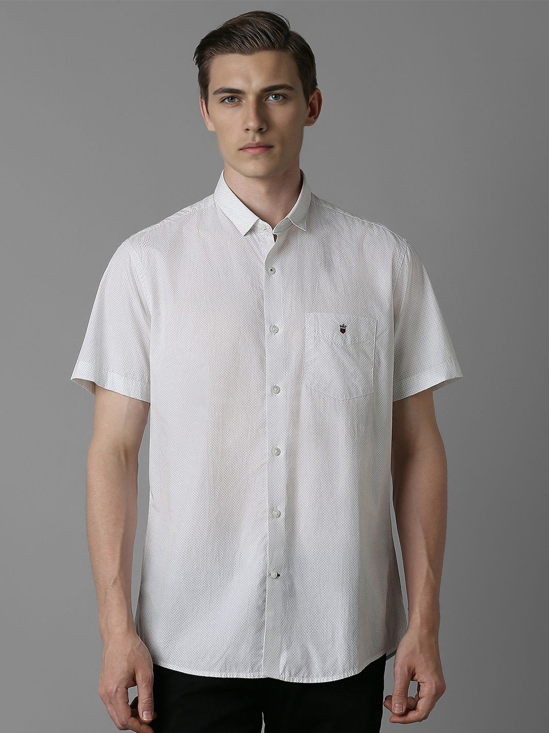 

Louis Philippe Sport Men Slim Fit Opaque Casual Shirt, White