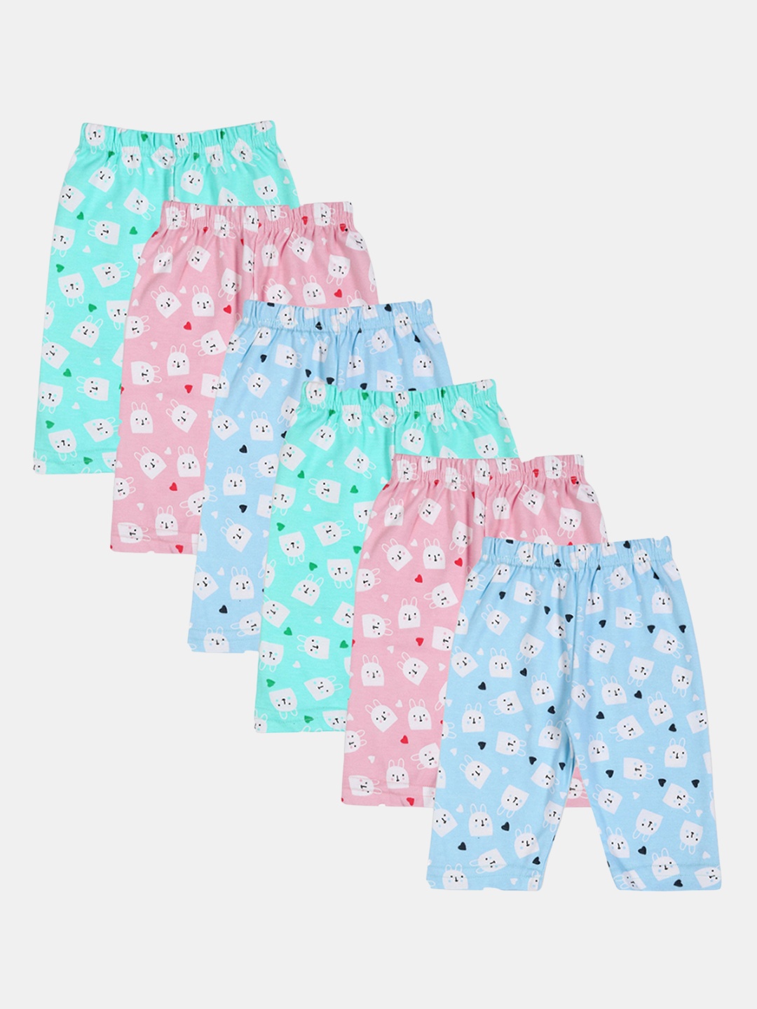 

Dowin Unisex Kids Infants Pack Of 6 Assorted Cotton Track Pants