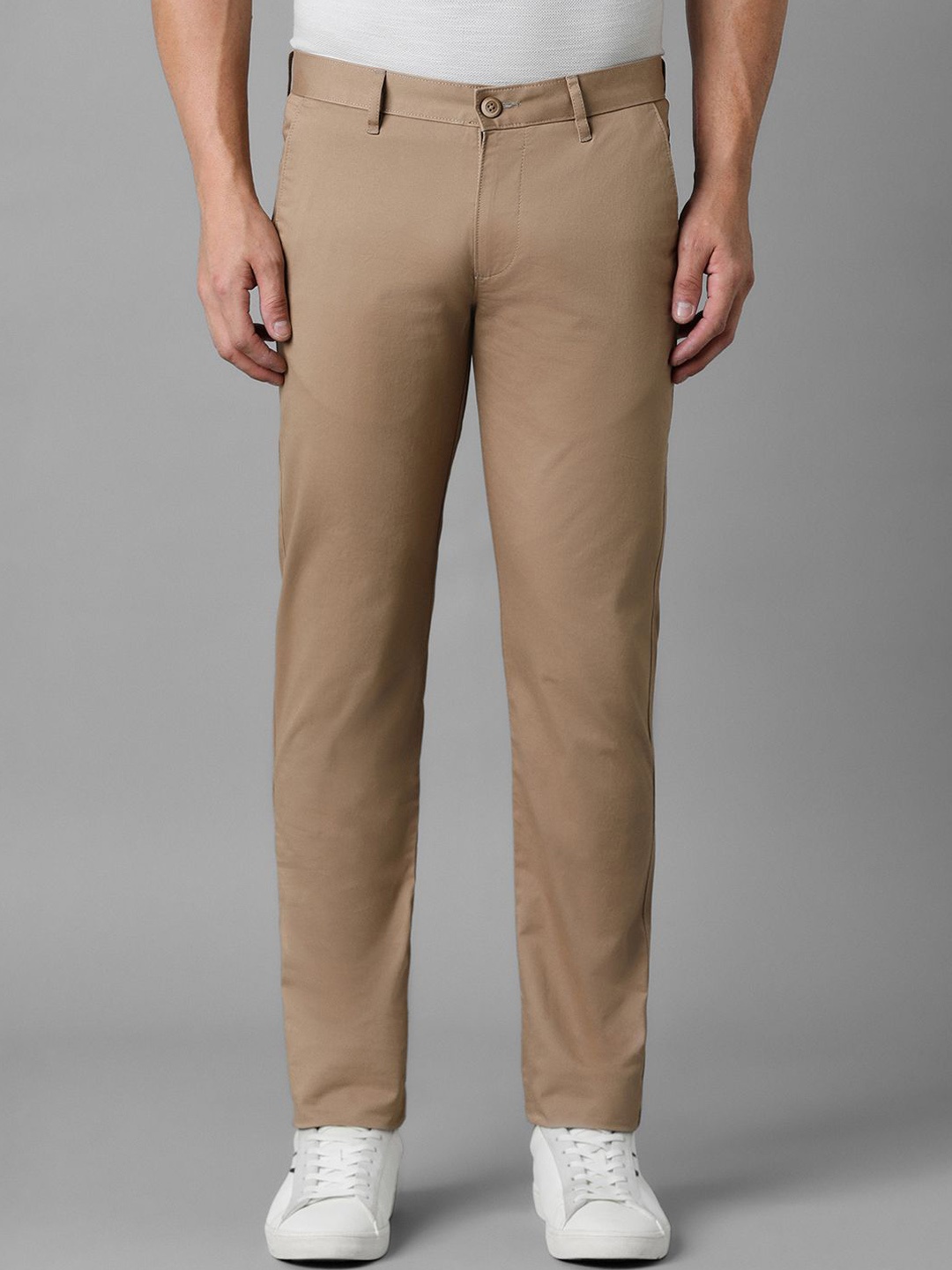 

Louis Philippe Sport Men Mid-Rise Slim Fit Trousers, Brown