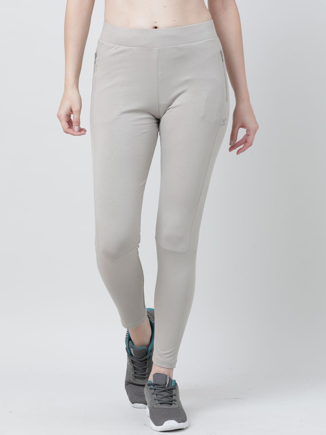 

La Aimee Women Skinny-Fit Mid-Rise Ankle Length Tights, Beige