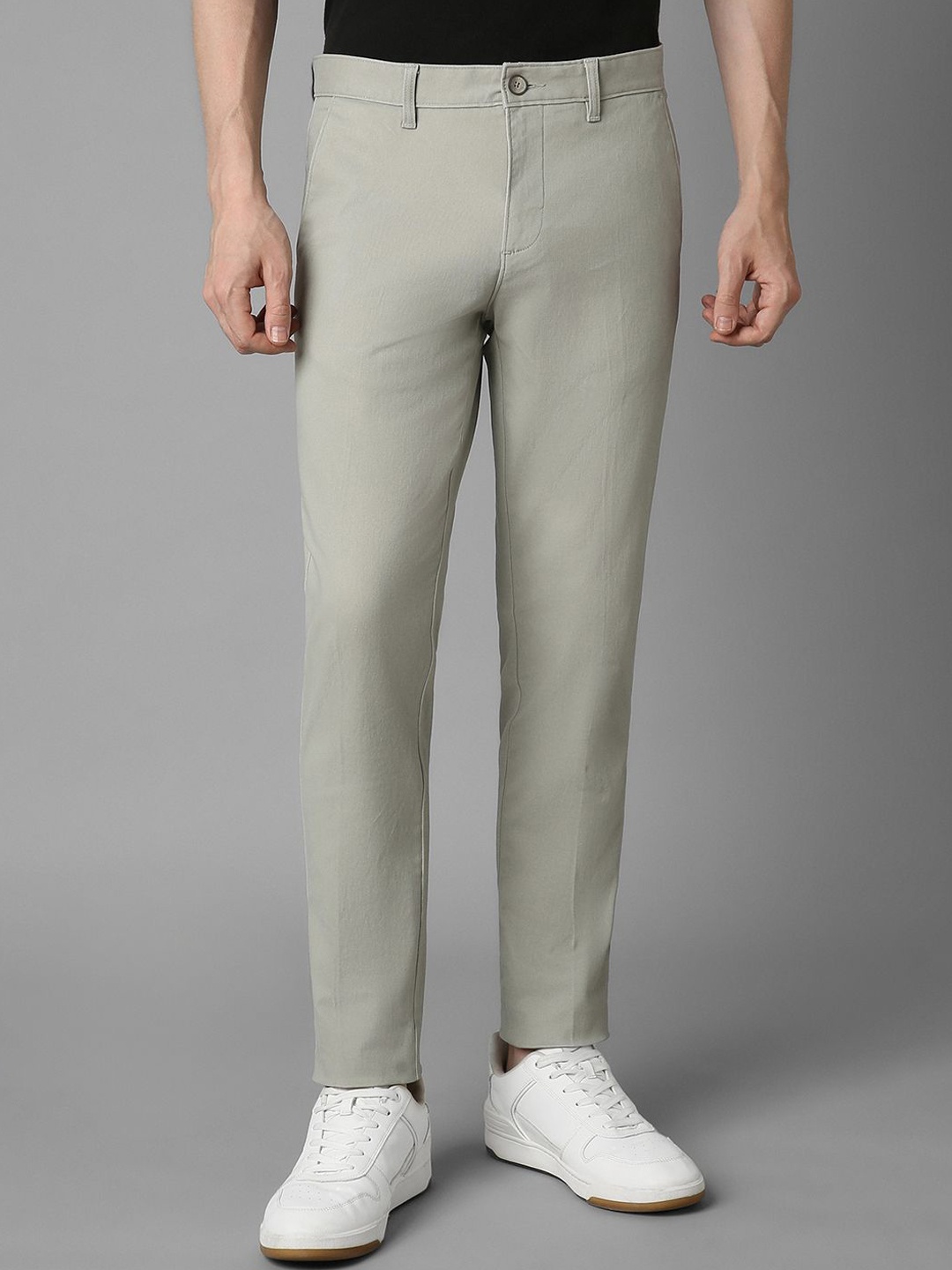 

Louis Philippe Sport Men Slim Fit Trousers, Grey