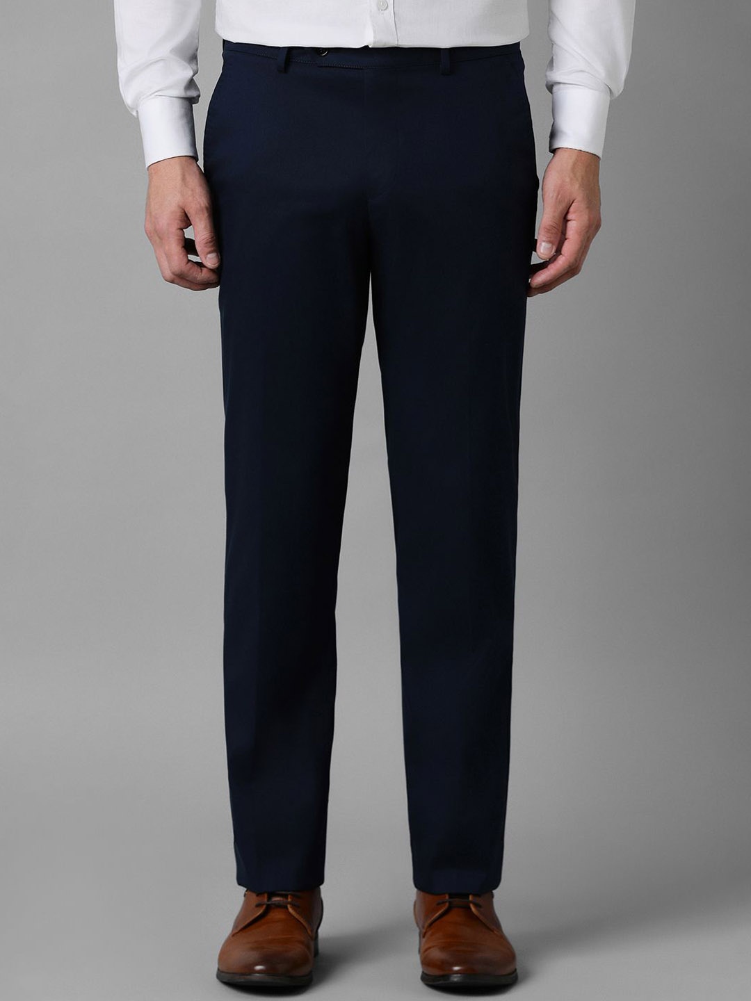 

Luxure by Louis Philippe Men Slim Fit Formal Trousers, Navy blue