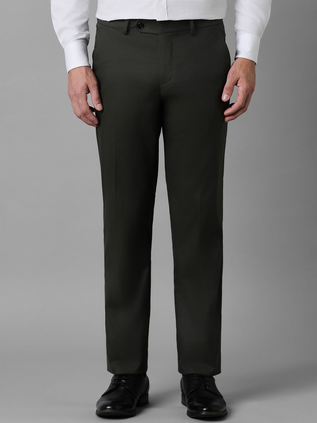 

Luxure by Louis Philippe Men Slim Fit Formal Trousers, Grey