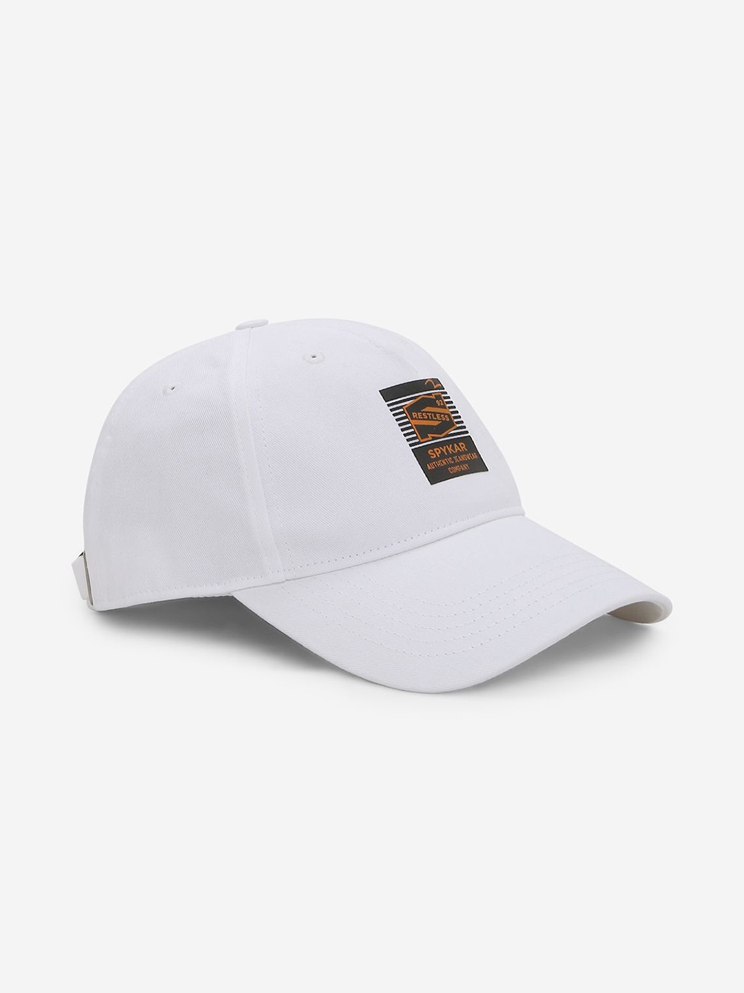 

SPYKAR Men Brand Logo Cotton Baseball Cap, White