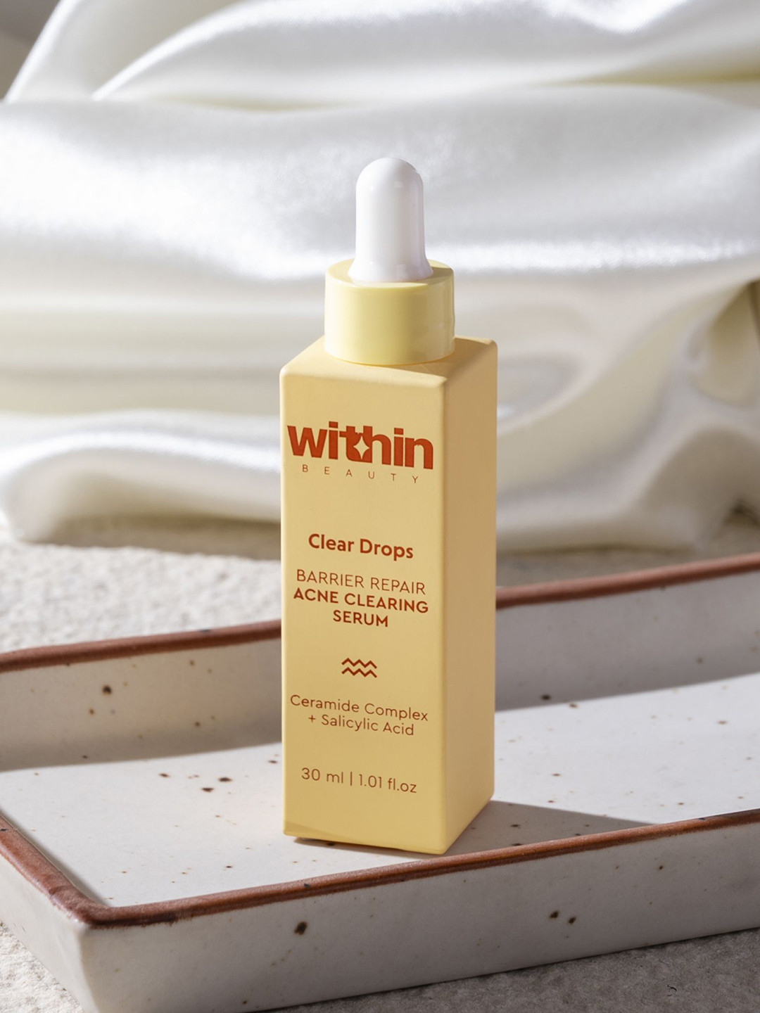 

Within Beauty Clear Drops Barrier Repair Acne Clearing Serum With Ceramide Complex - 30ml, Yellow