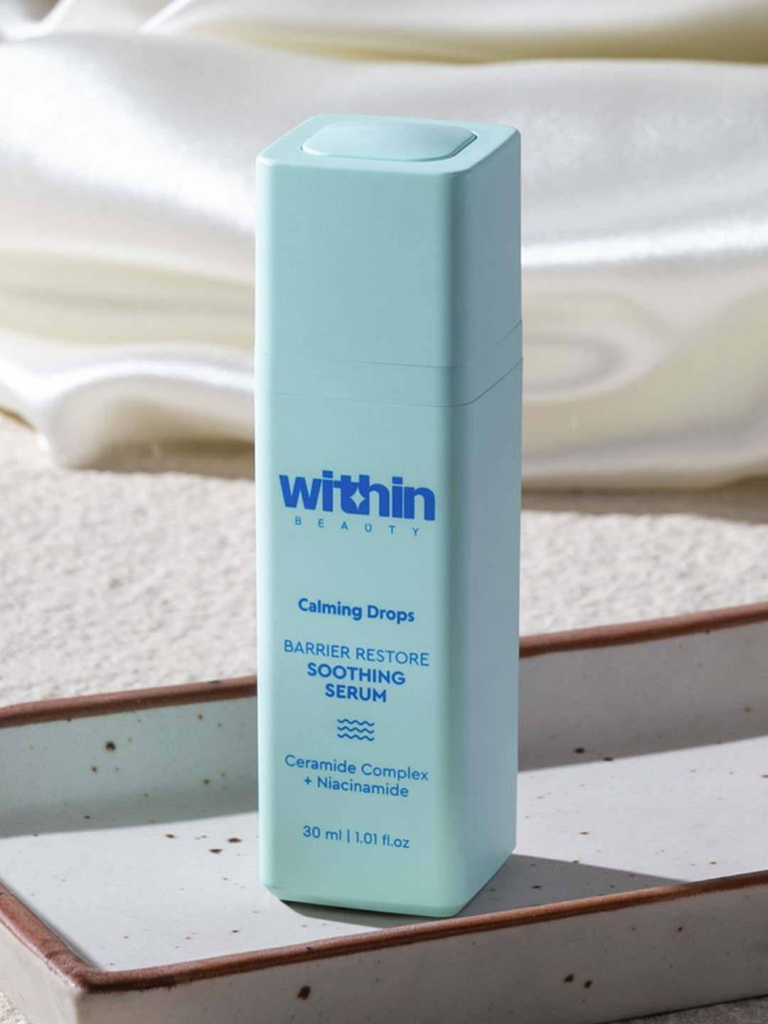 

Within Beauty Calming Drops Barrier Restore Soothing Serum with Ceramide Complex - 30ml, Turquoise blue