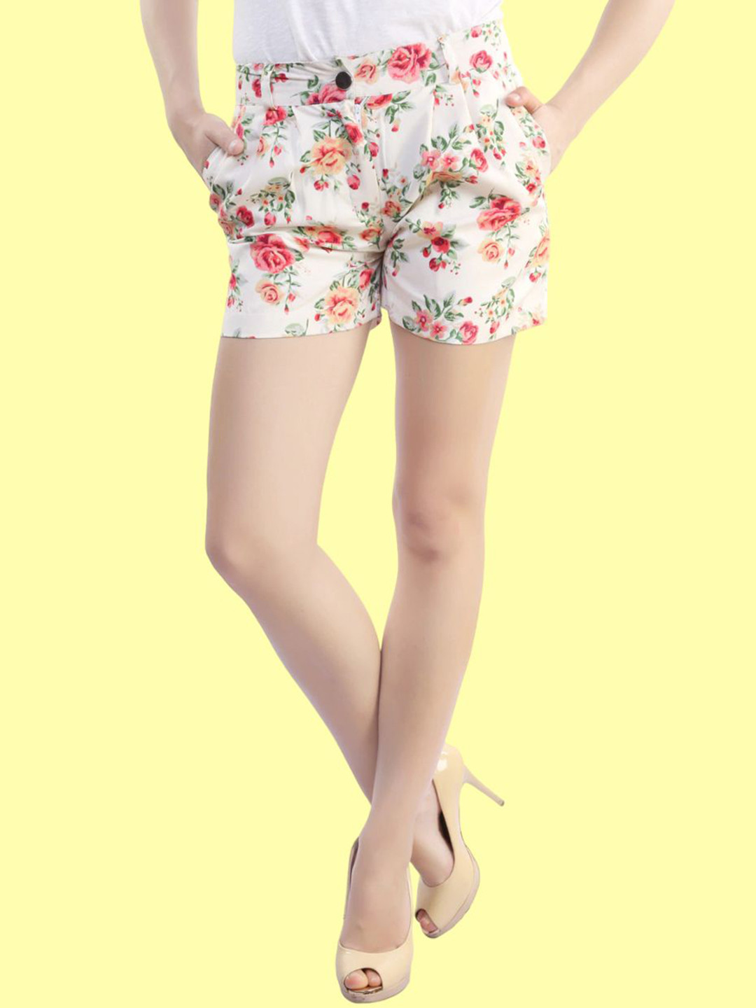 

BAESD Women Floral Printed Shorts, Multi