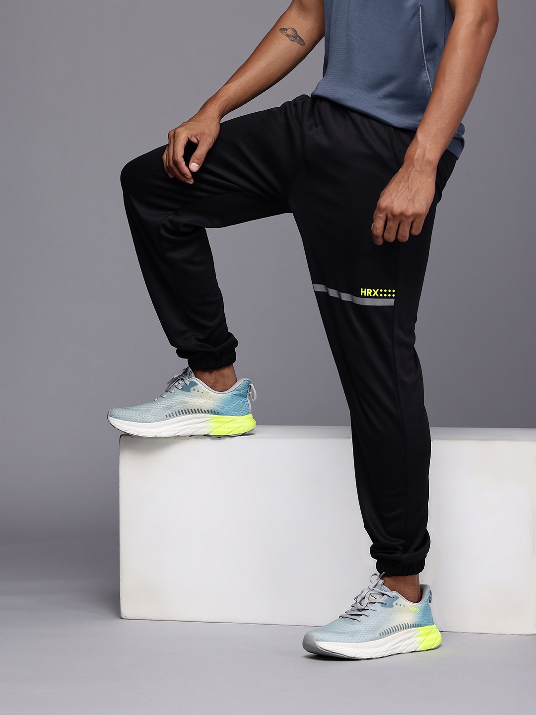 

HRX by Hrithik Roshan Men Rapid-Dry Training Track Pants, Black