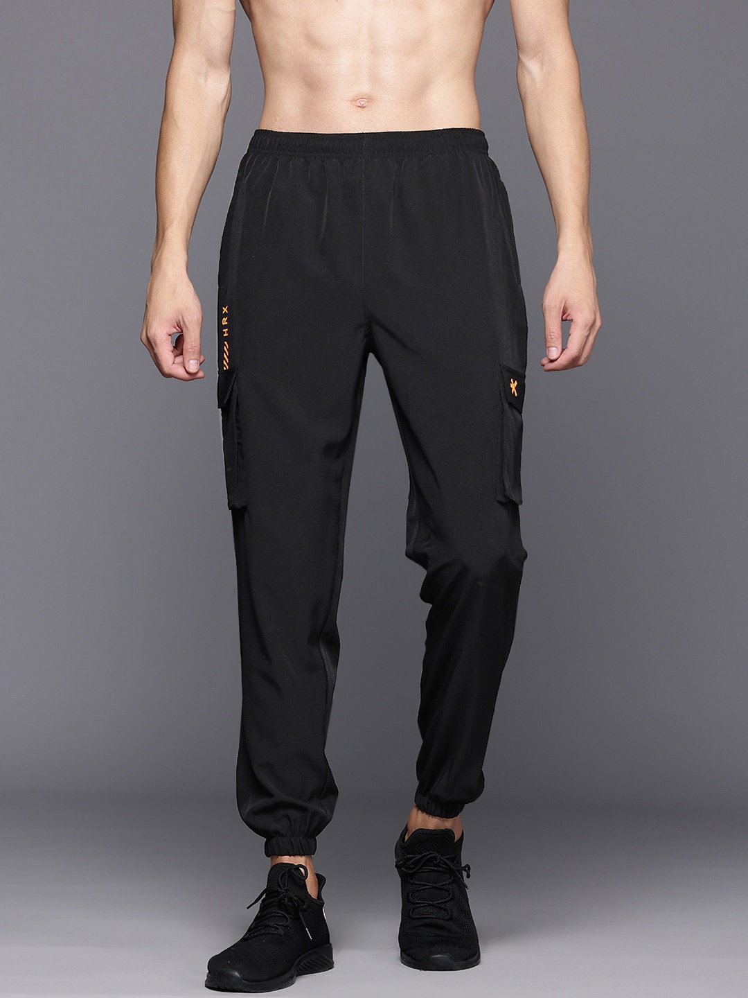 

HRX by Hrithik Roshan Men Rapid-Dry Training Joggers, Black