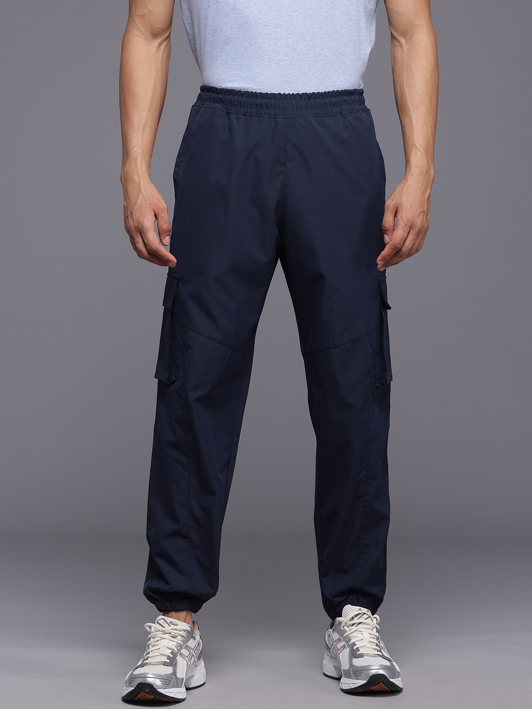 

HRX by Hrithik Roshan Men Cargo-Style Joggers, Navy blue