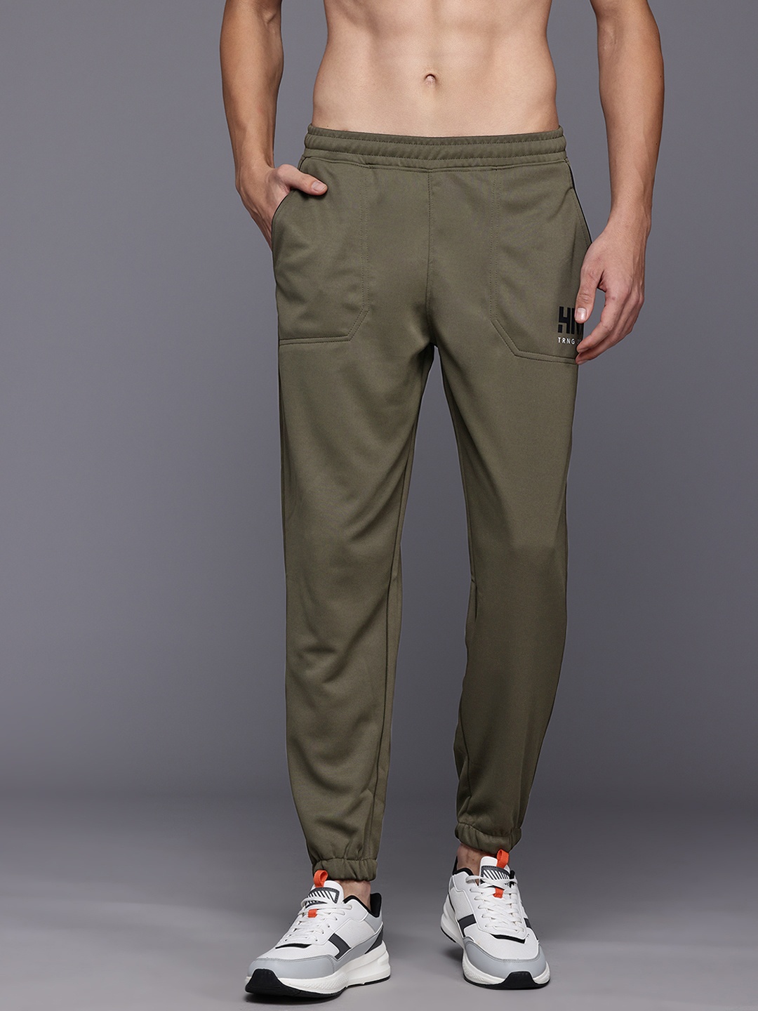 

HRX by Hrithik Roshan Men Rapid-Dry Training Joggers, Olive