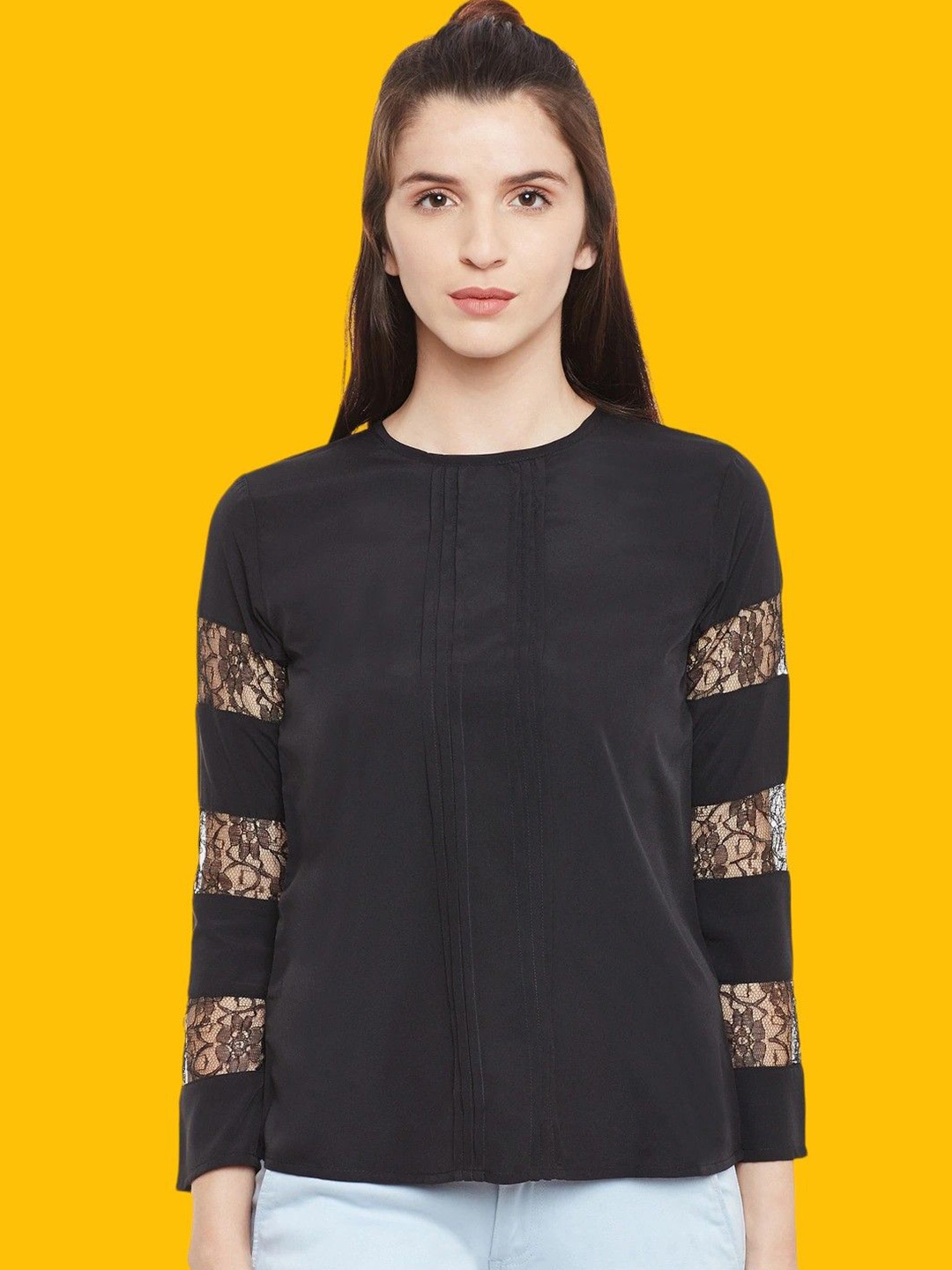 

BAESD Crepe Top, Black