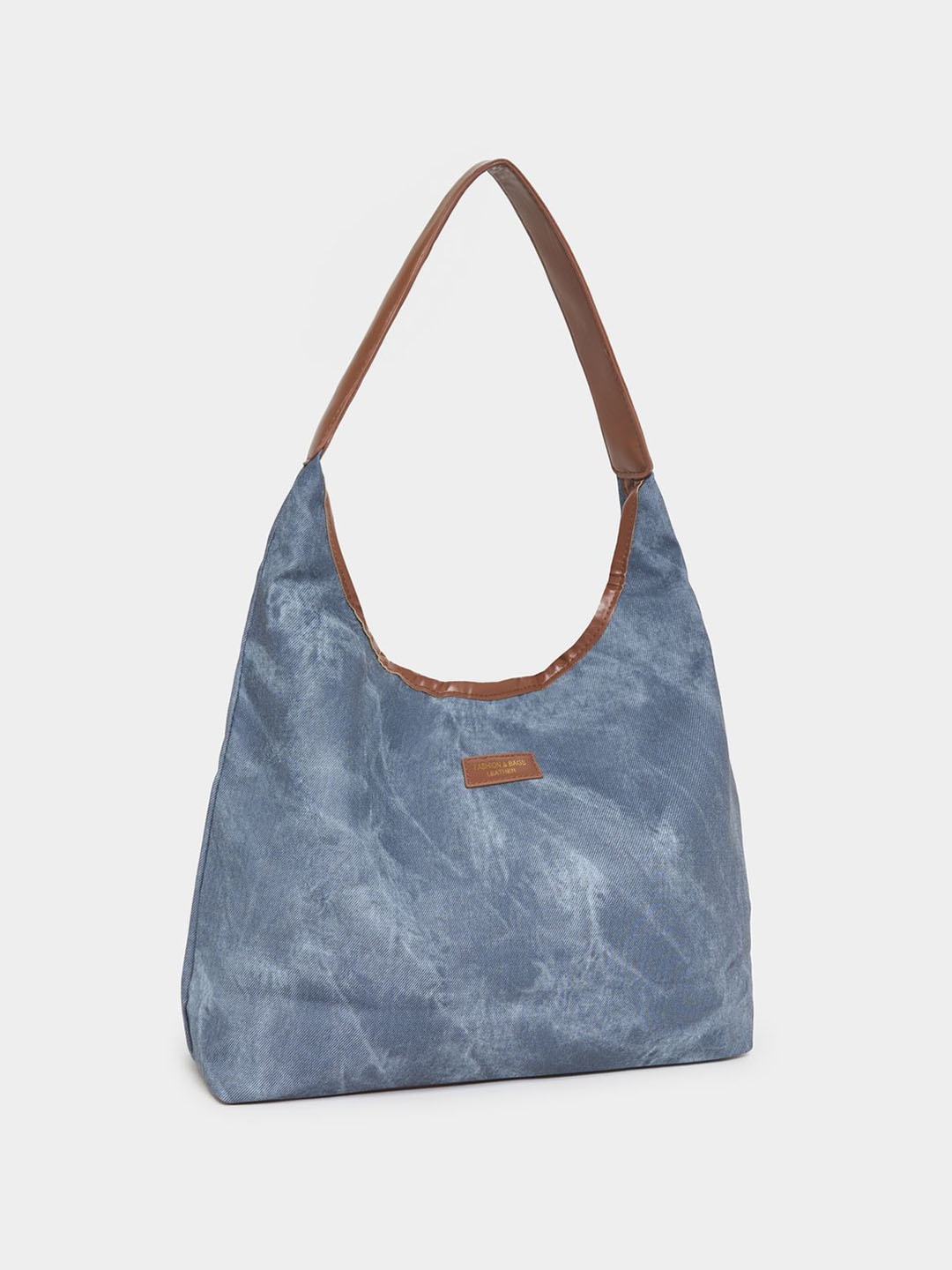 

Styli Textured Shopper Hobo Bag, Blue