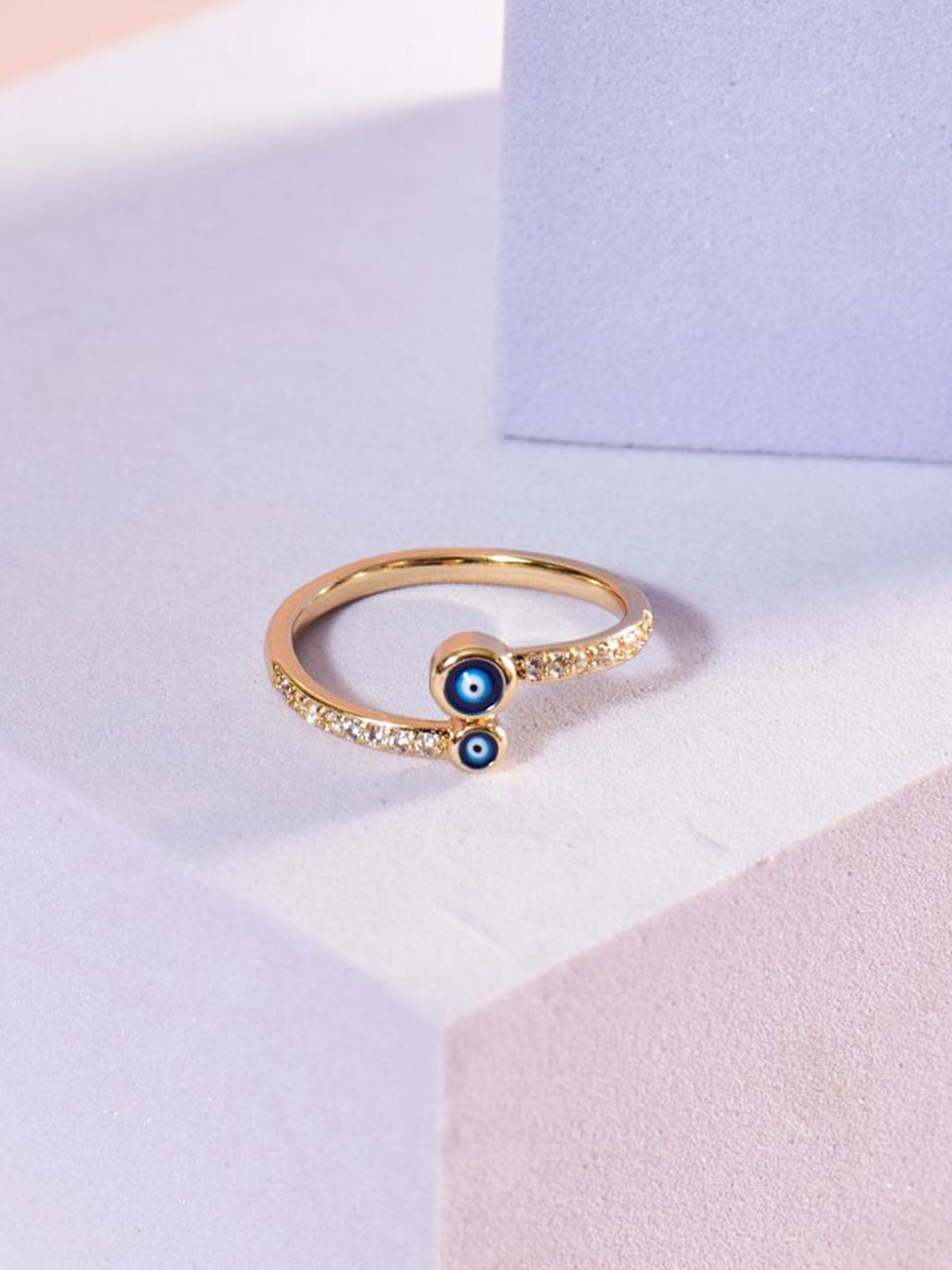 

SALTY Amor Evil Eye Ring, Gold