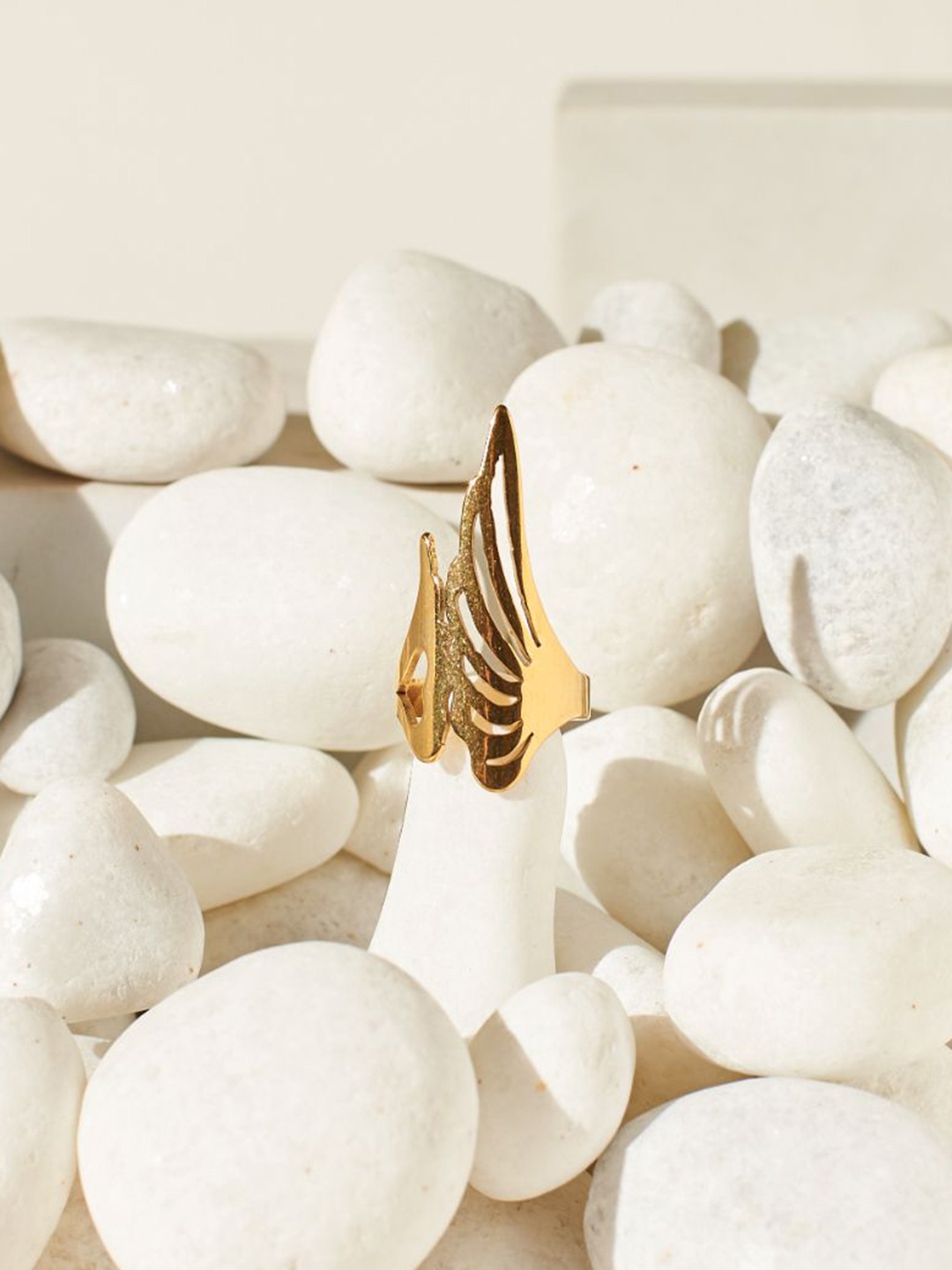 

SALTY Adjustable Finger Ring, Gold