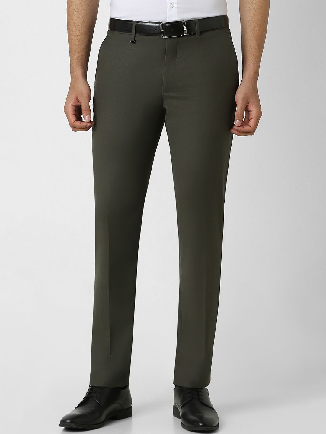 

Van Heusen Men Slim Fit Formal Trouser, Green